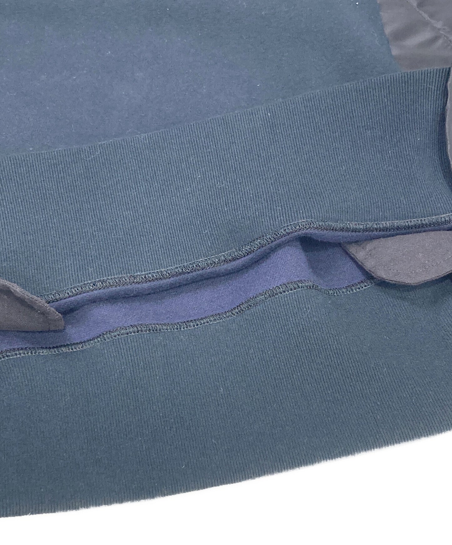 [Pre-owned] sacai Sponge Sweat x Nylon Twill Hoodie SCM-325