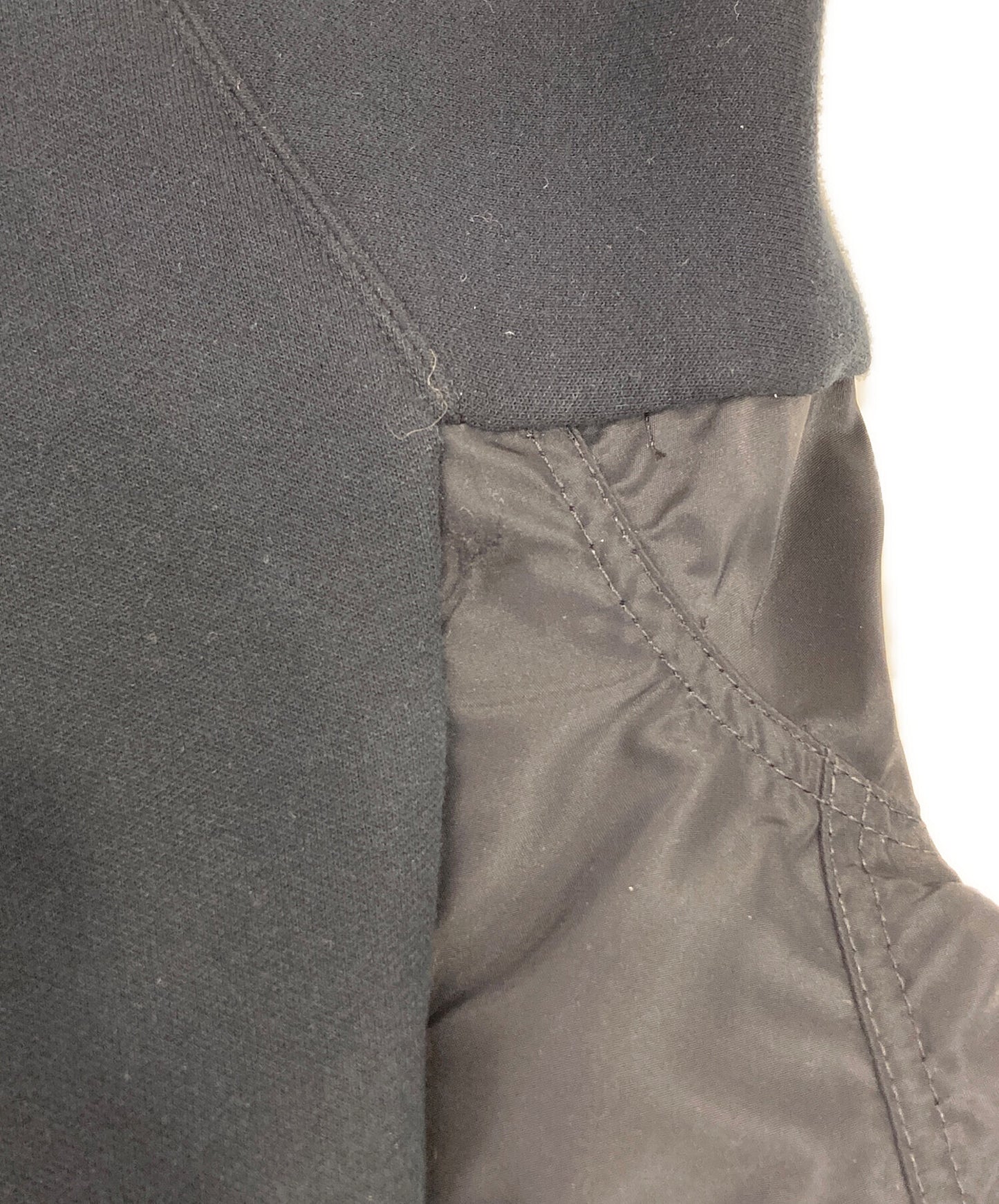 [Pre-owned] sacai Sponge Sweat x Nylon Twill Hoodie SCM-325