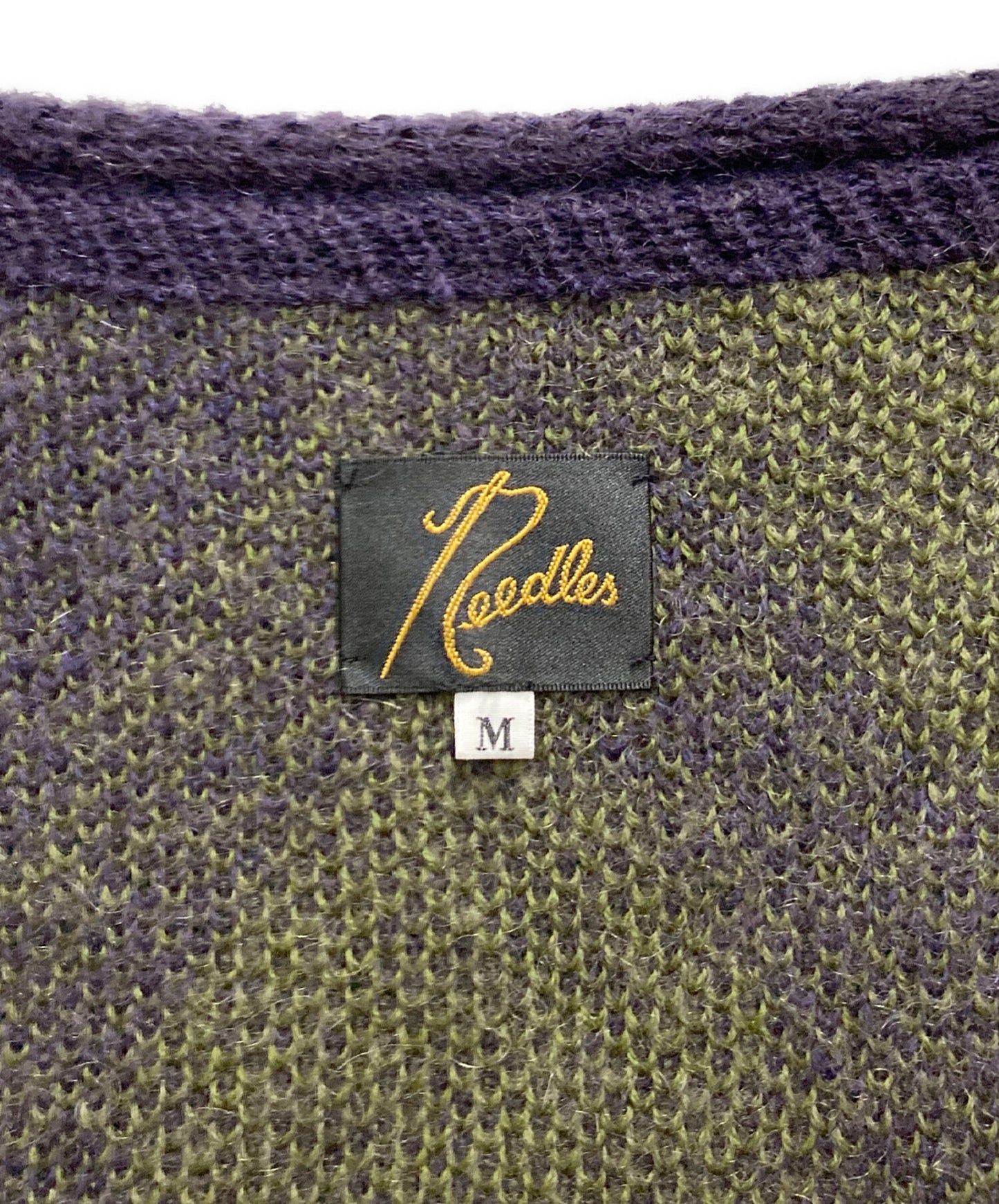 [Pre-owned] Needles Argyle Mohair Cardigan NS278