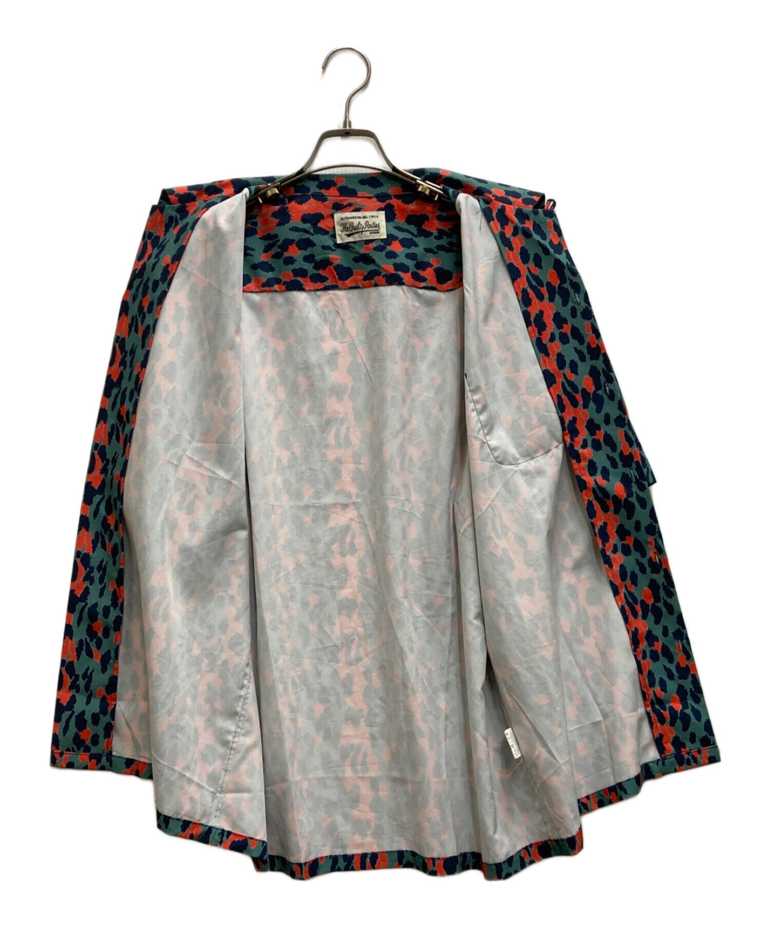 Pre-owned] WACKO MARIA LEOPARD HAWAIIAN SHIRT GREEN-PINK