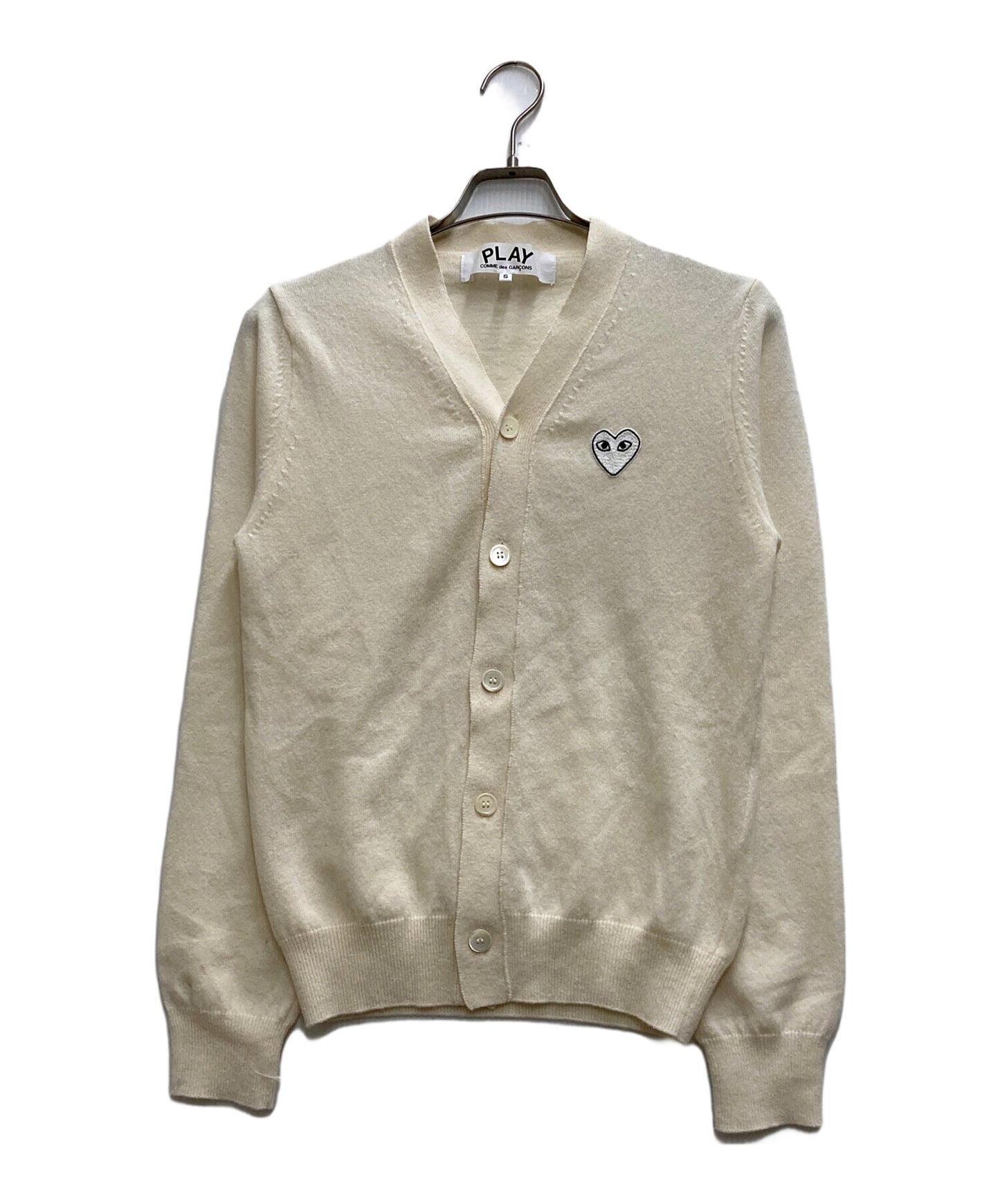 [Pre-owned] PLAY COMME des GARCONS Heart Patch Cardigan AZ-N066