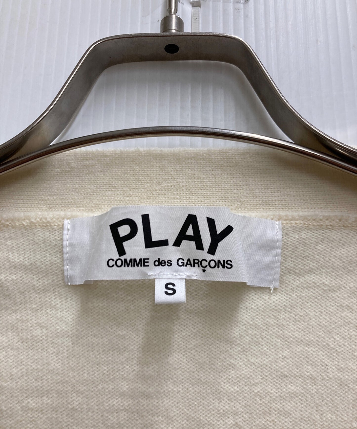 [Pre-owned] PLAY COMME des GARCONS Heart Patch Cardigan AZ-N066