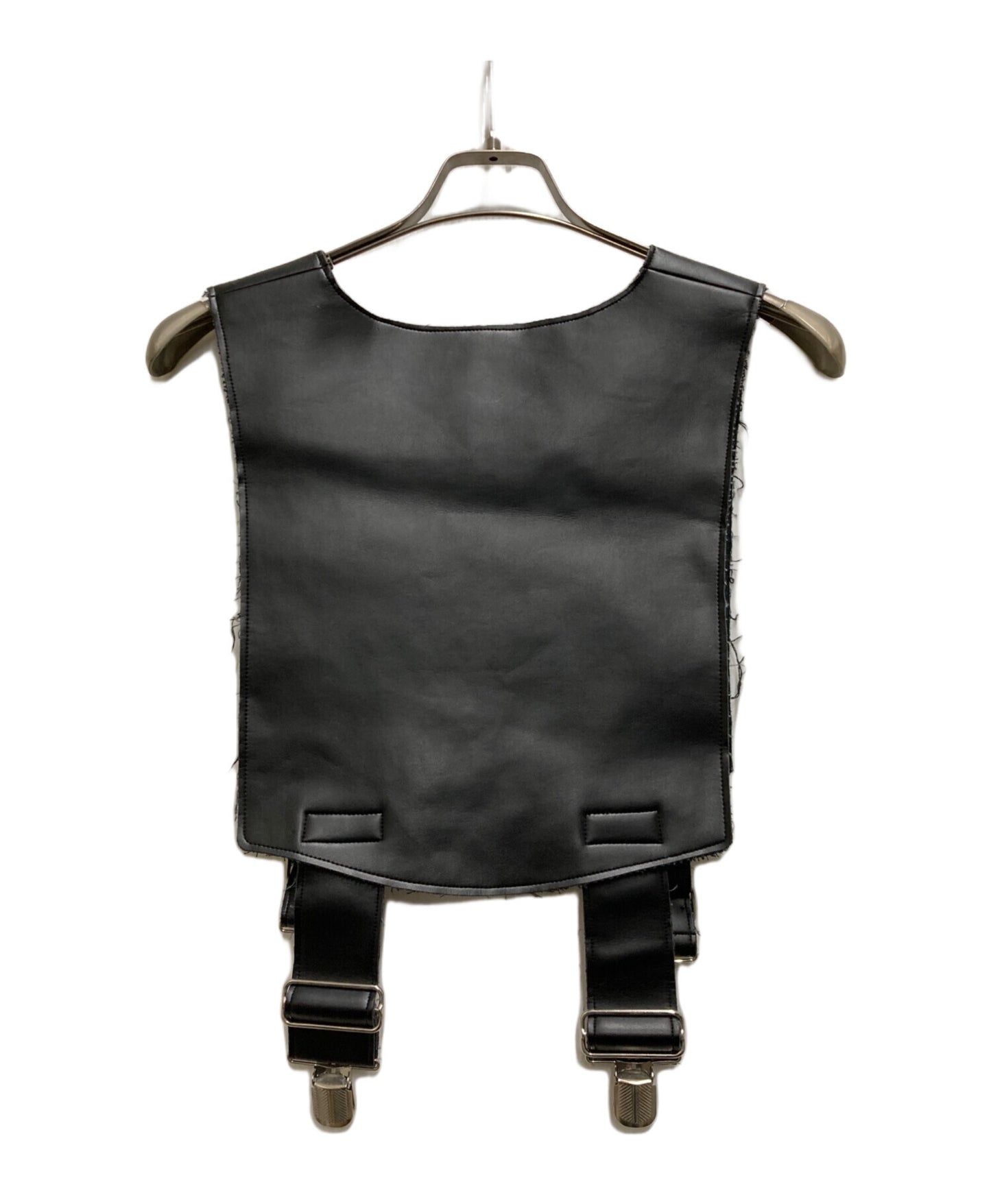 [Pre-owned] BLACK COMME des GARCONS Faux leather suspender vest 1C-V006