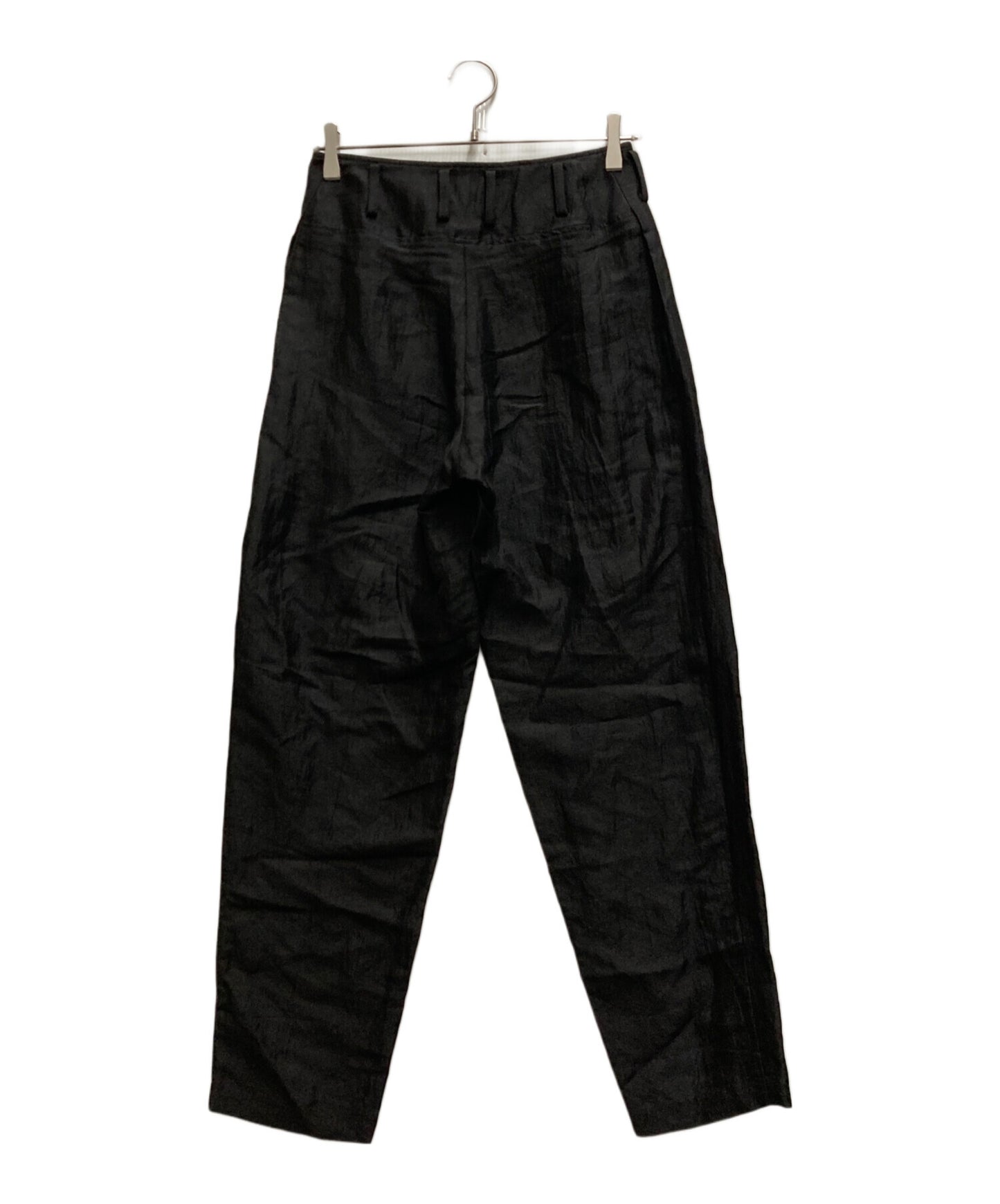 [Pre-owned] YOHJI YAMAMOTO HIGH TWISTED GABARDINE LOW-RISE BASIC PANTS FS-P04-308-1