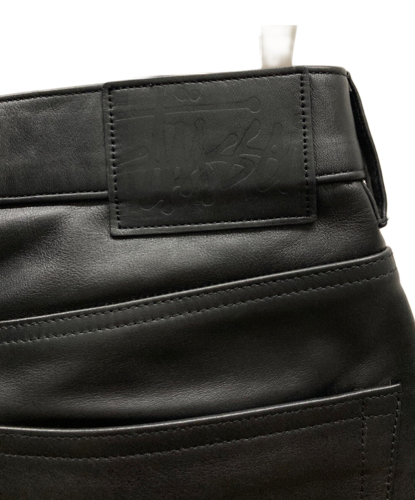 [Pre-owned] stussy BIG OL' SHORT LEATHER 112315