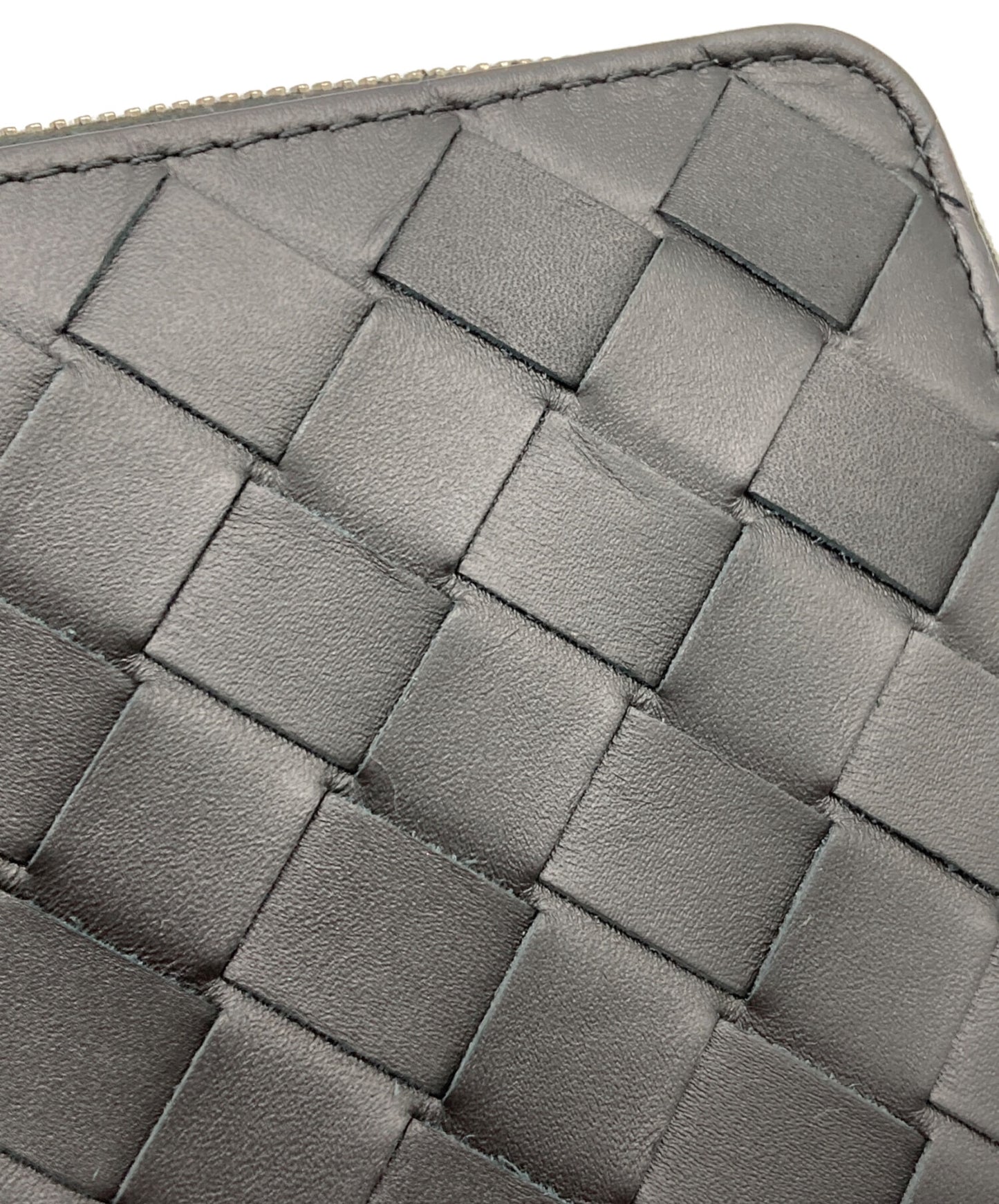 [Pre-owned] BOTTEGA VENETA Intrecciato zip-around wallet 593217