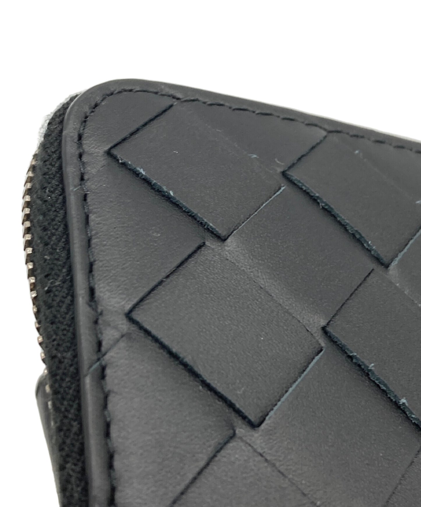 [Pre-owned] BOTTEGA VENETA Intrecciato zip-around wallet 593217