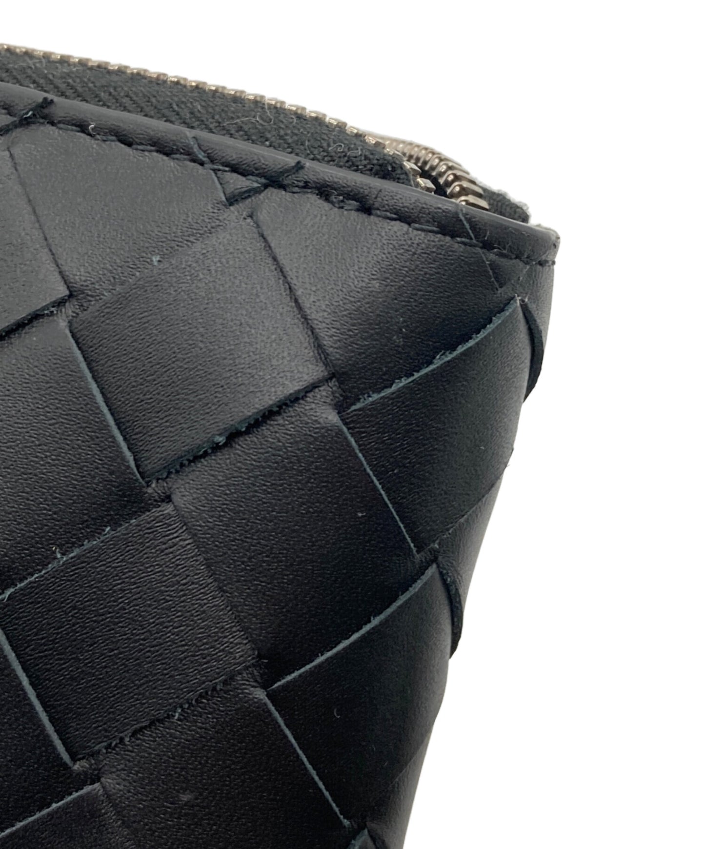 [Pre-owned] BOTTEGA VENETA Intrecciato zip-around wallet 593217