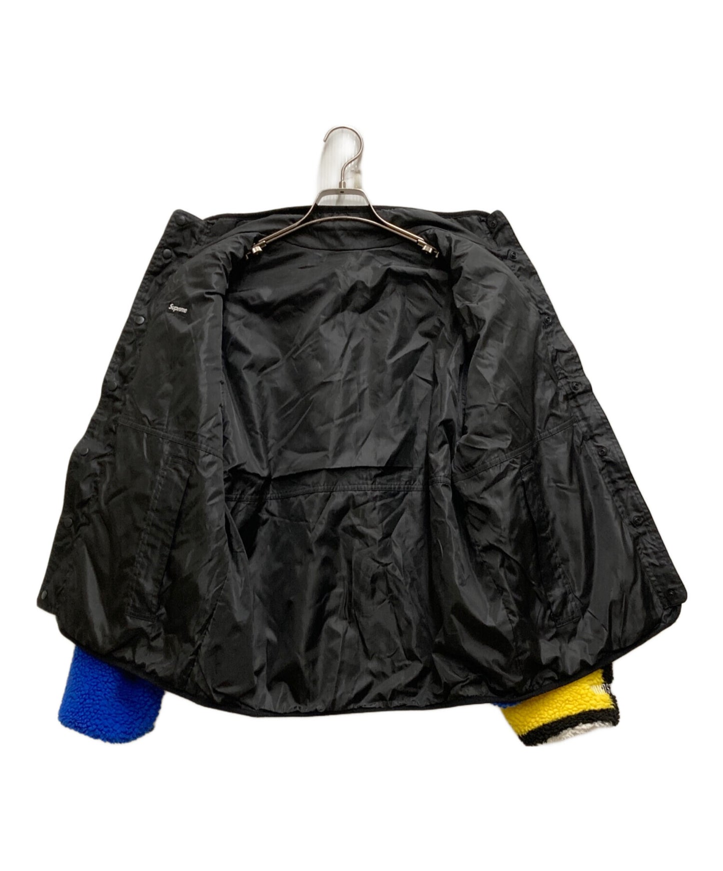 [Pre-owned] SUPREME reversible colorblocked fleece jacket