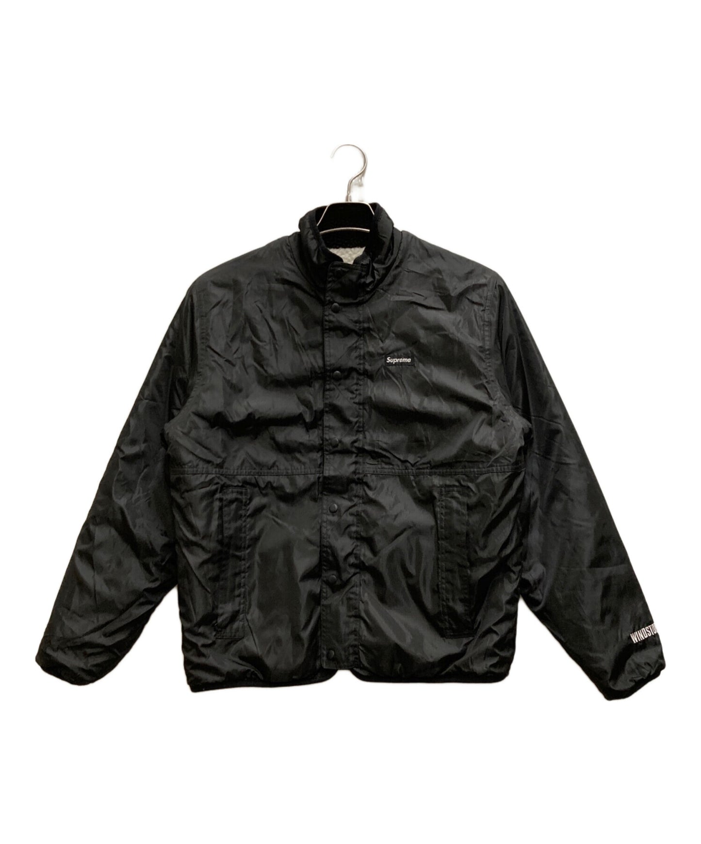 [Pre-owned] SUPREME reversible colorblocked fleece jacket