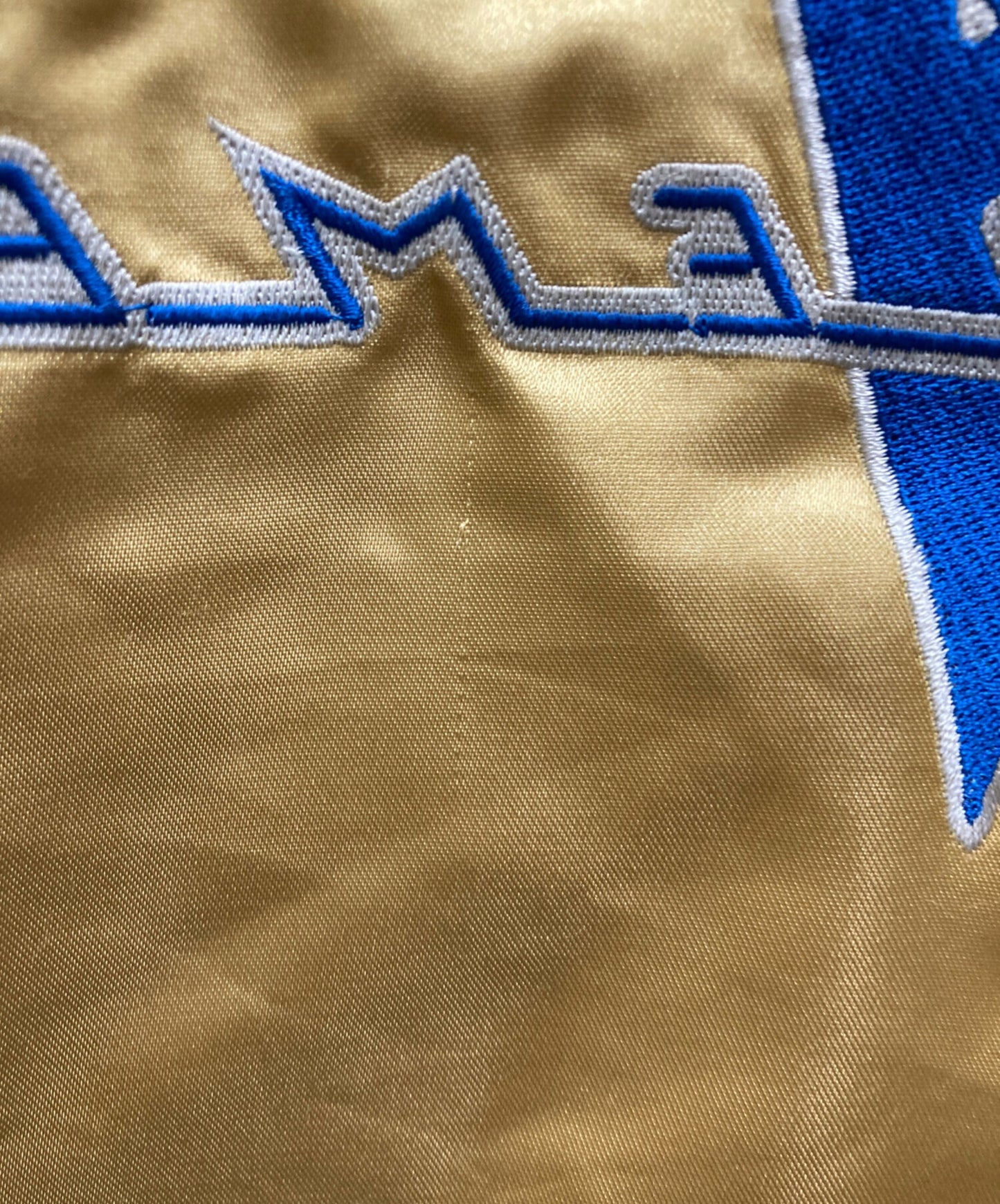 [Pre-owned] SUPREME Satin Varsity Jacket