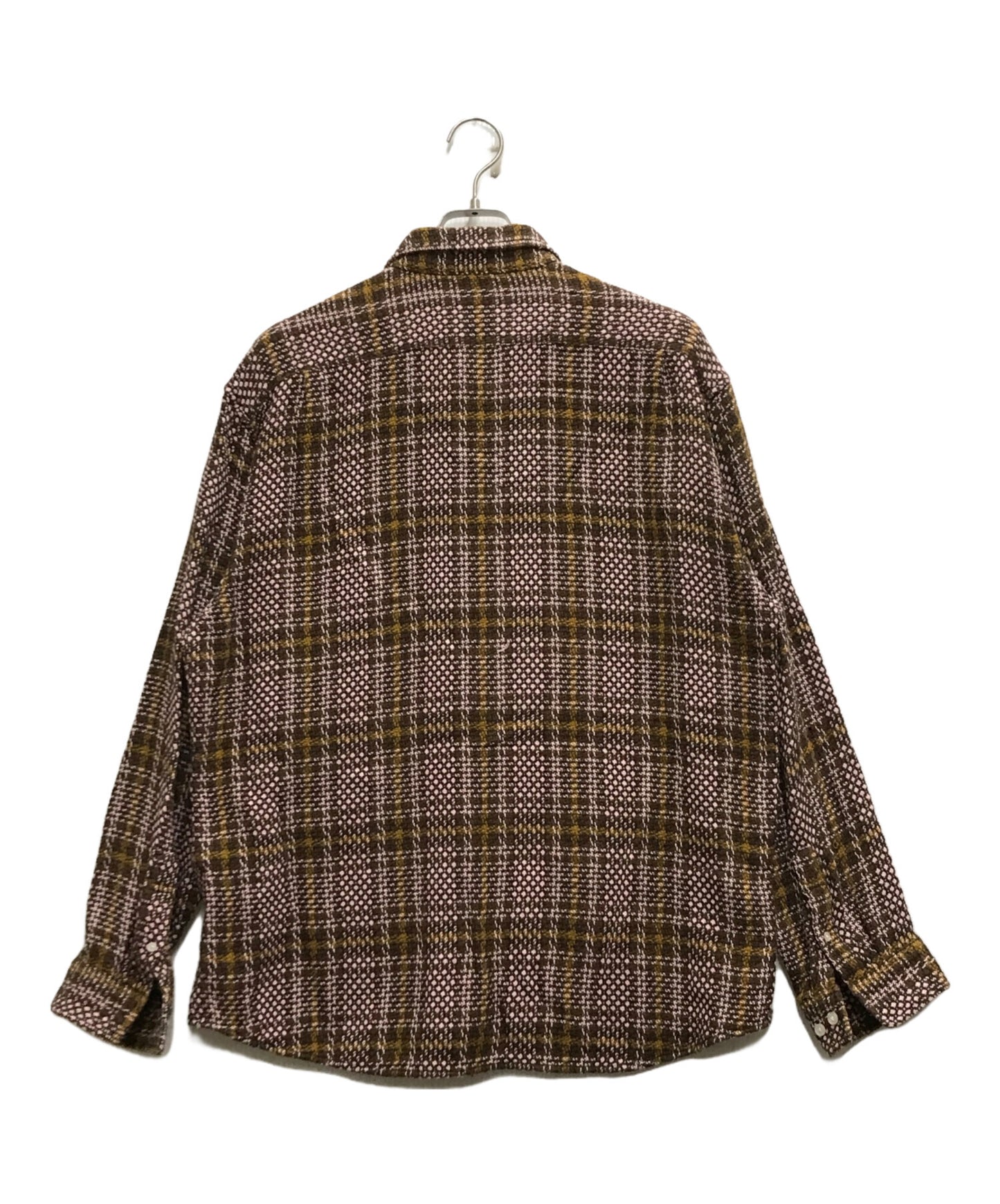 [Pre-owned] SUPREME Basket Weave Plaid Shirt