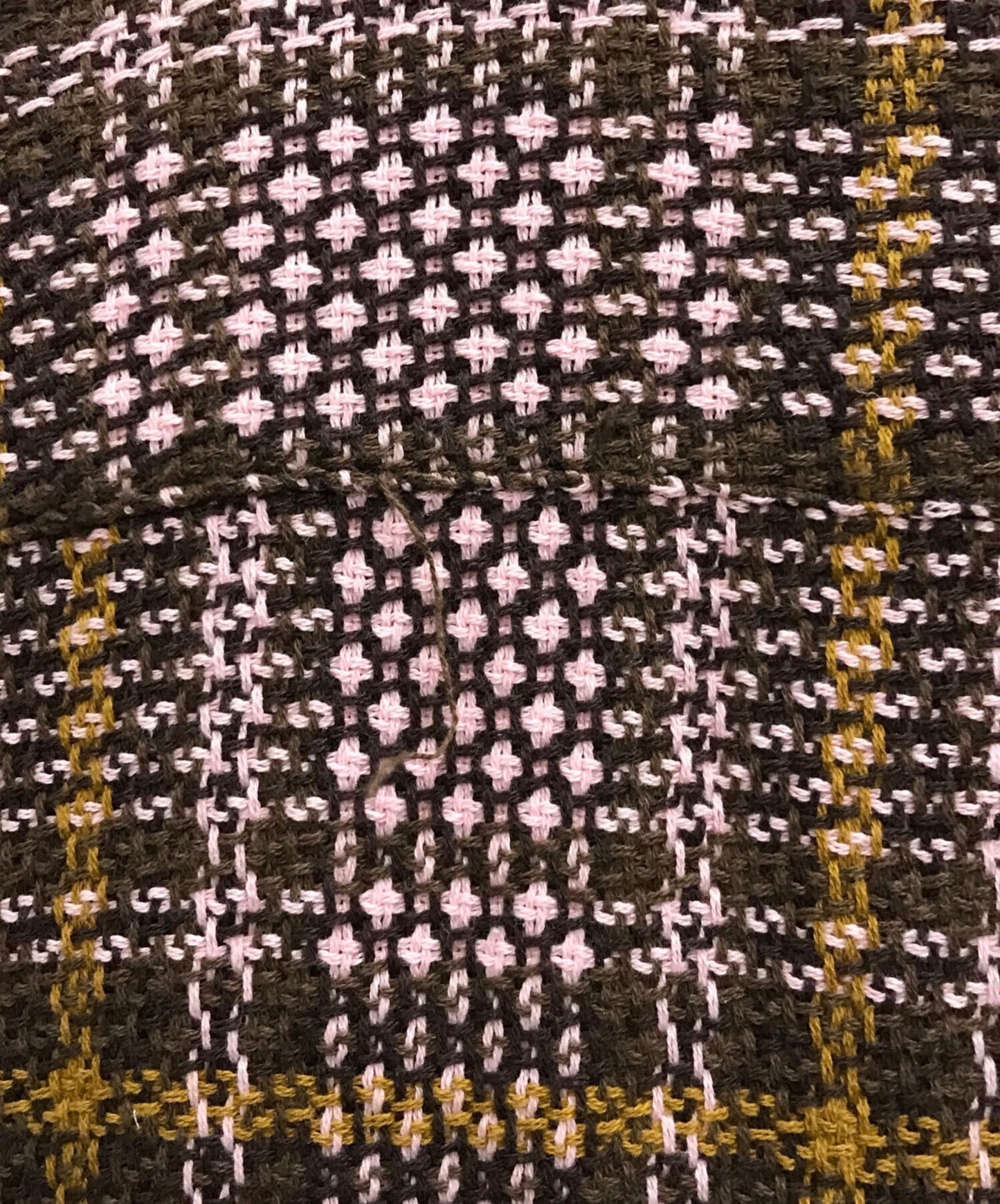 [Pre-owned] SUPREME Basket Weave Plaid Shirt