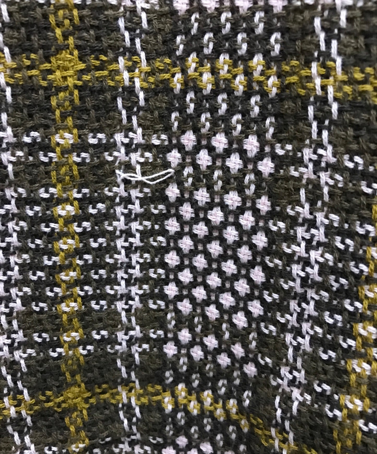 [Pre-owned] SUPREME Basket Weave Plaid Shirt