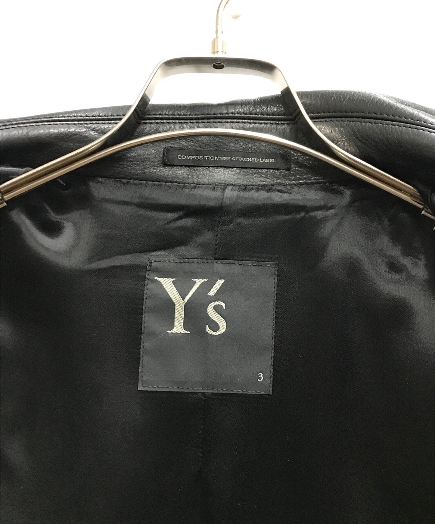 [Pre-owned] Y's GRADATION LEATHER RIDERS YE-Y01-700