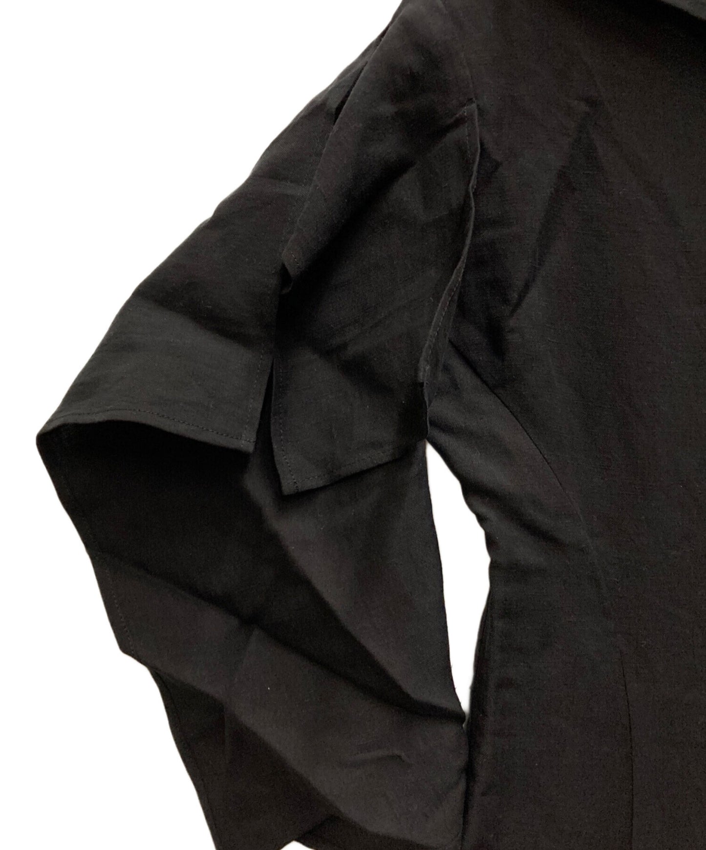 [Pre-owned] YOHJI YAMAMOTO CU/LI GABARDINE FLAP SLEEVE DRESS FS-D20-205-1-01