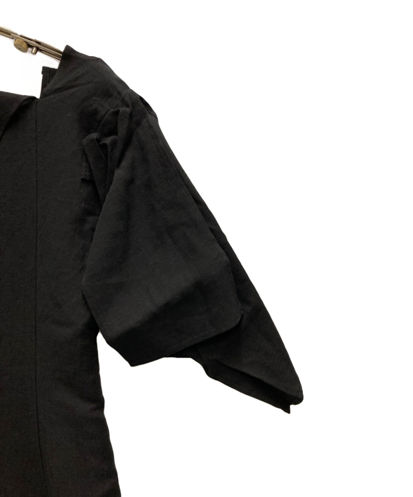 [Pre-owned] YOHJI YAMAMOTO CU/LI GABARDINE FLAP SLEEVE DRESS FS-D20-205-1-01