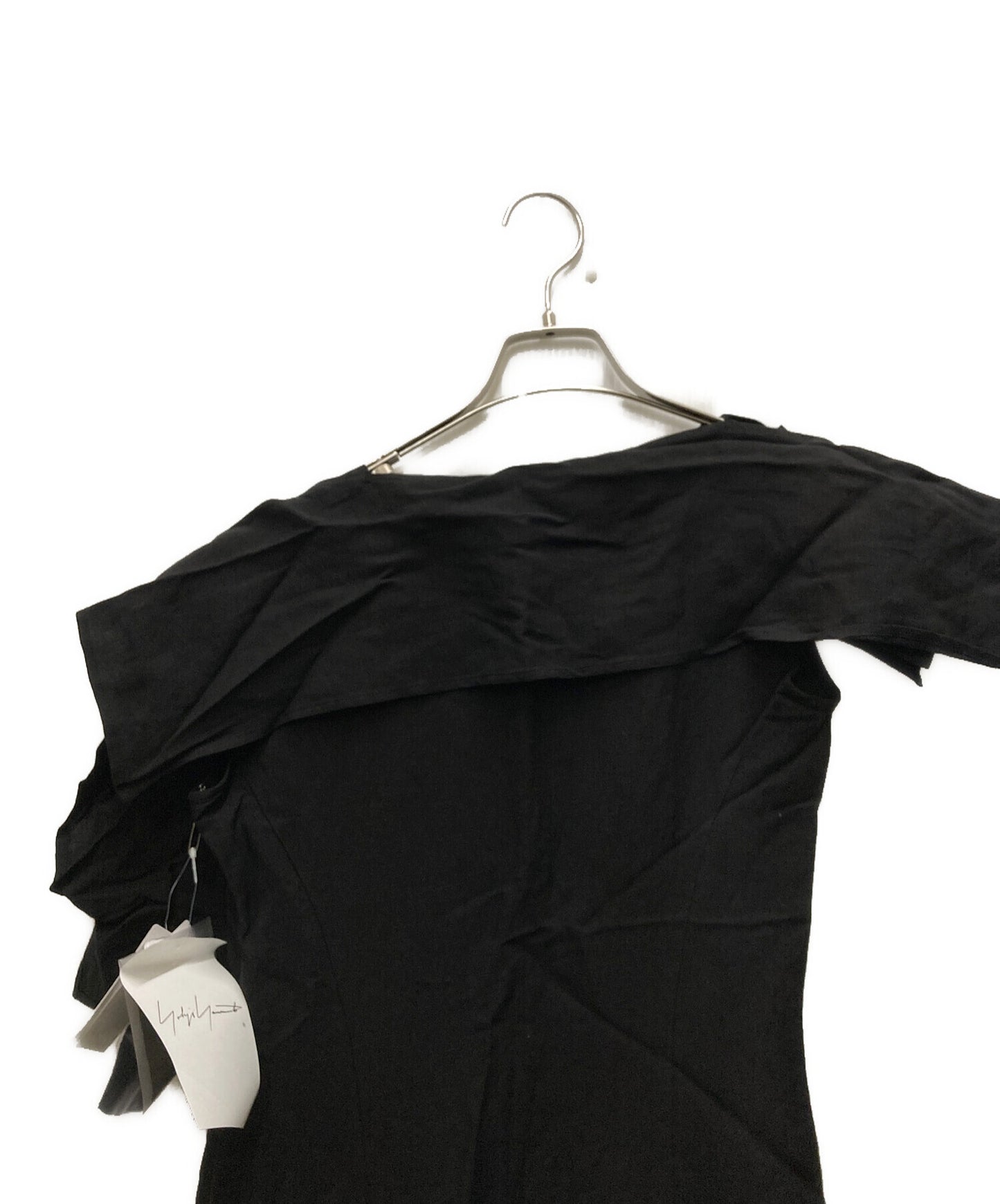 [Pre-owned] YOHJI YAMAMOTO Cu/Li GABARDINE FLAP NECKLINE DRESS FS-D22-205