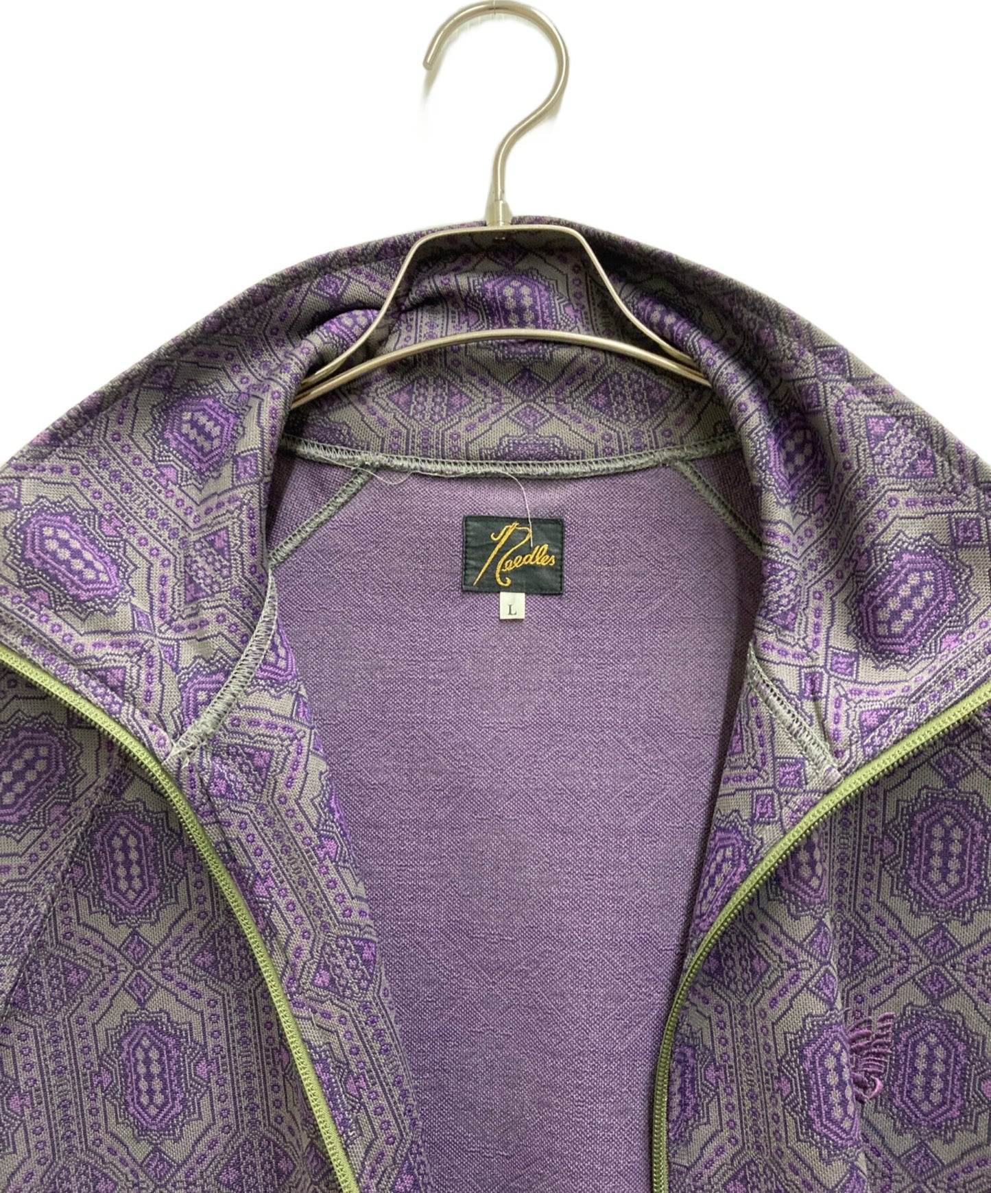 [Pre-owned] Needles Track Jacket Poly Jacquard Geometric CH232