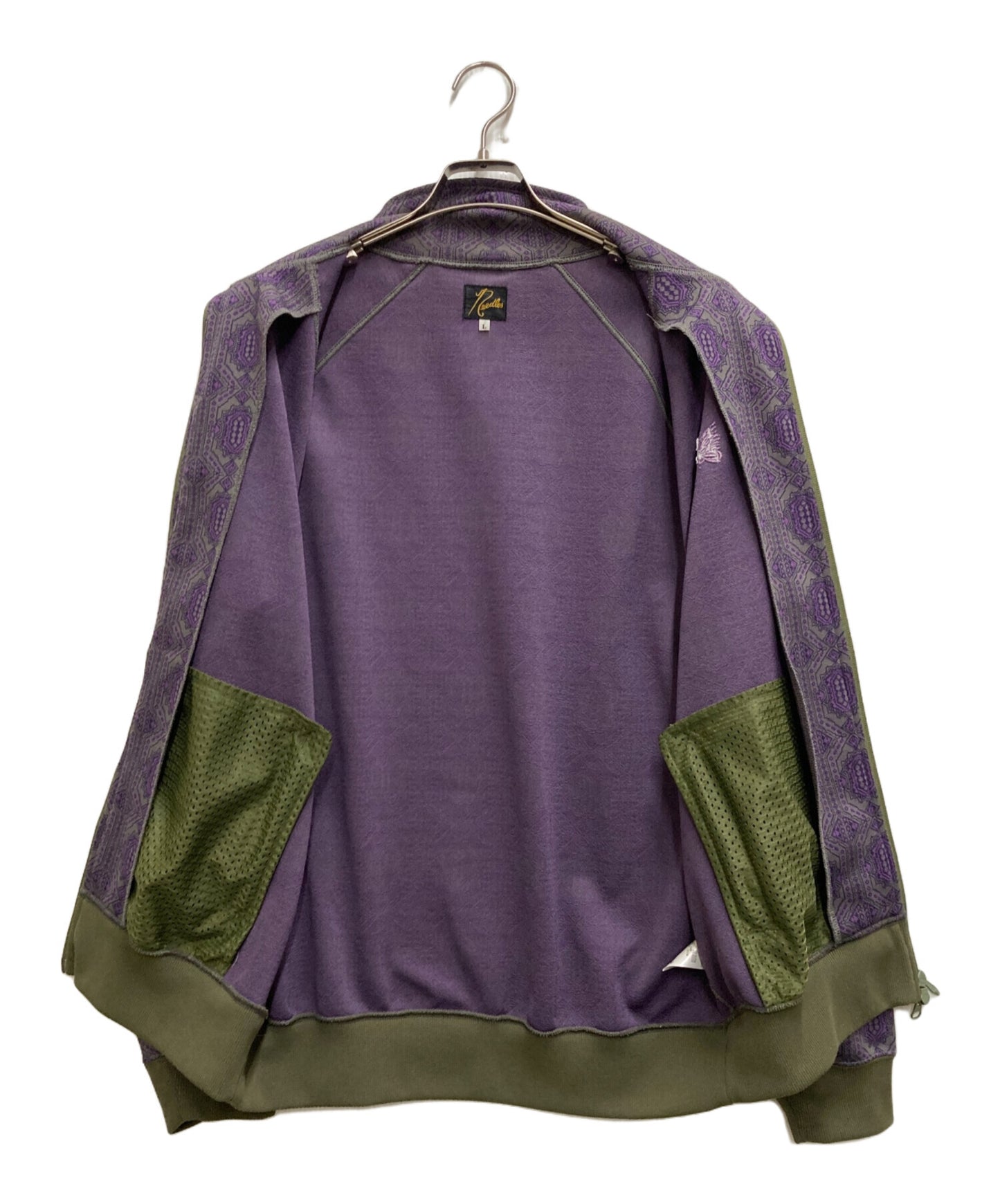 [Pre-owned] Needles Track Jacket Poly Jacquard Geometric CH232