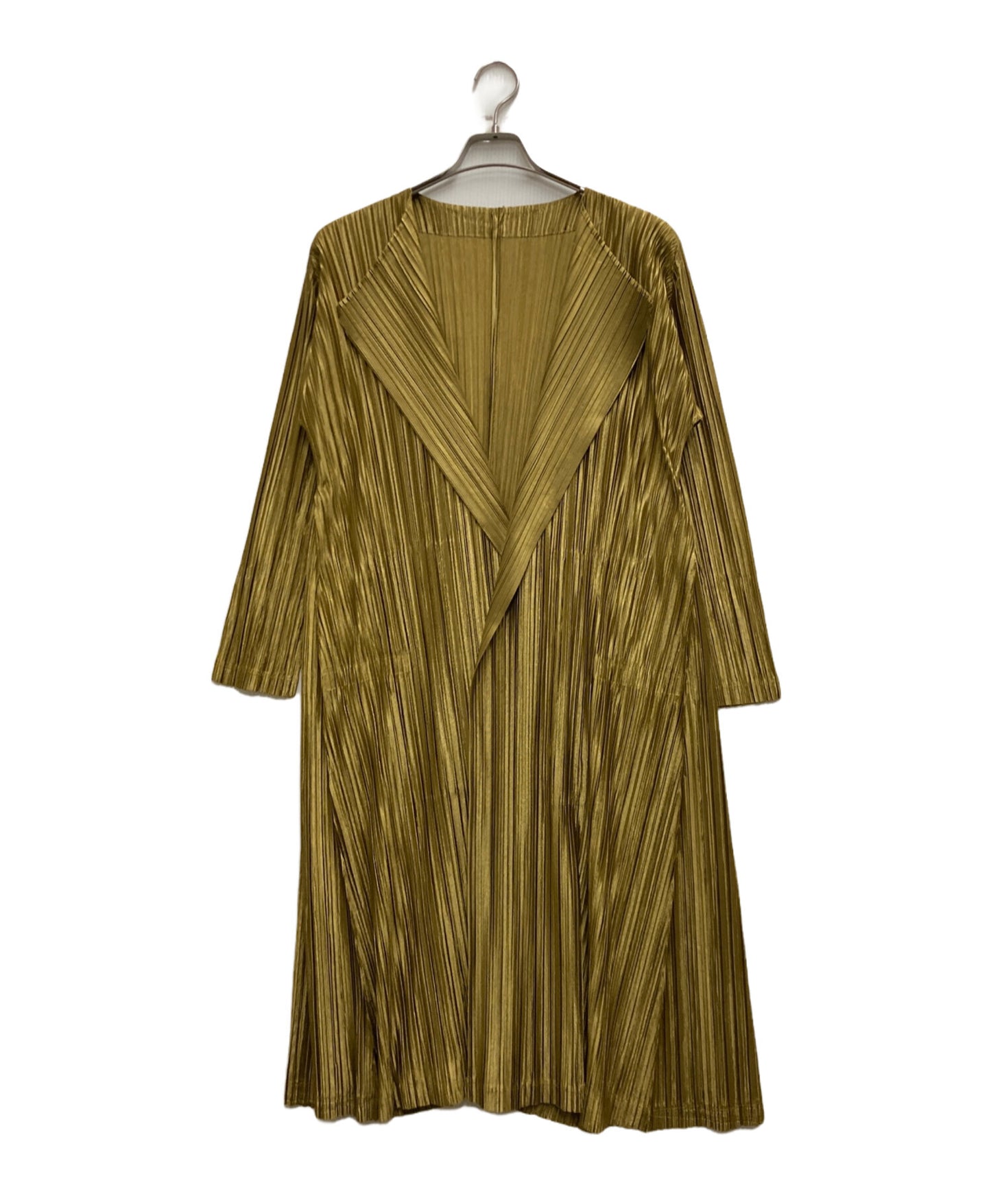 [Pre-owned] ISSEY MIYAKE Pleated long jacket PP63-JA221