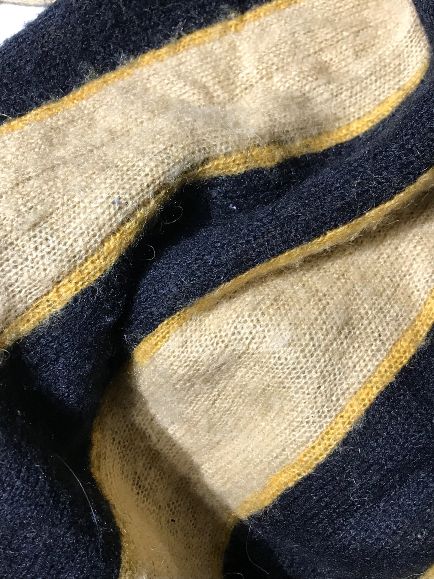 [Pre-owned] stussy Mohair-blend striped cardigan