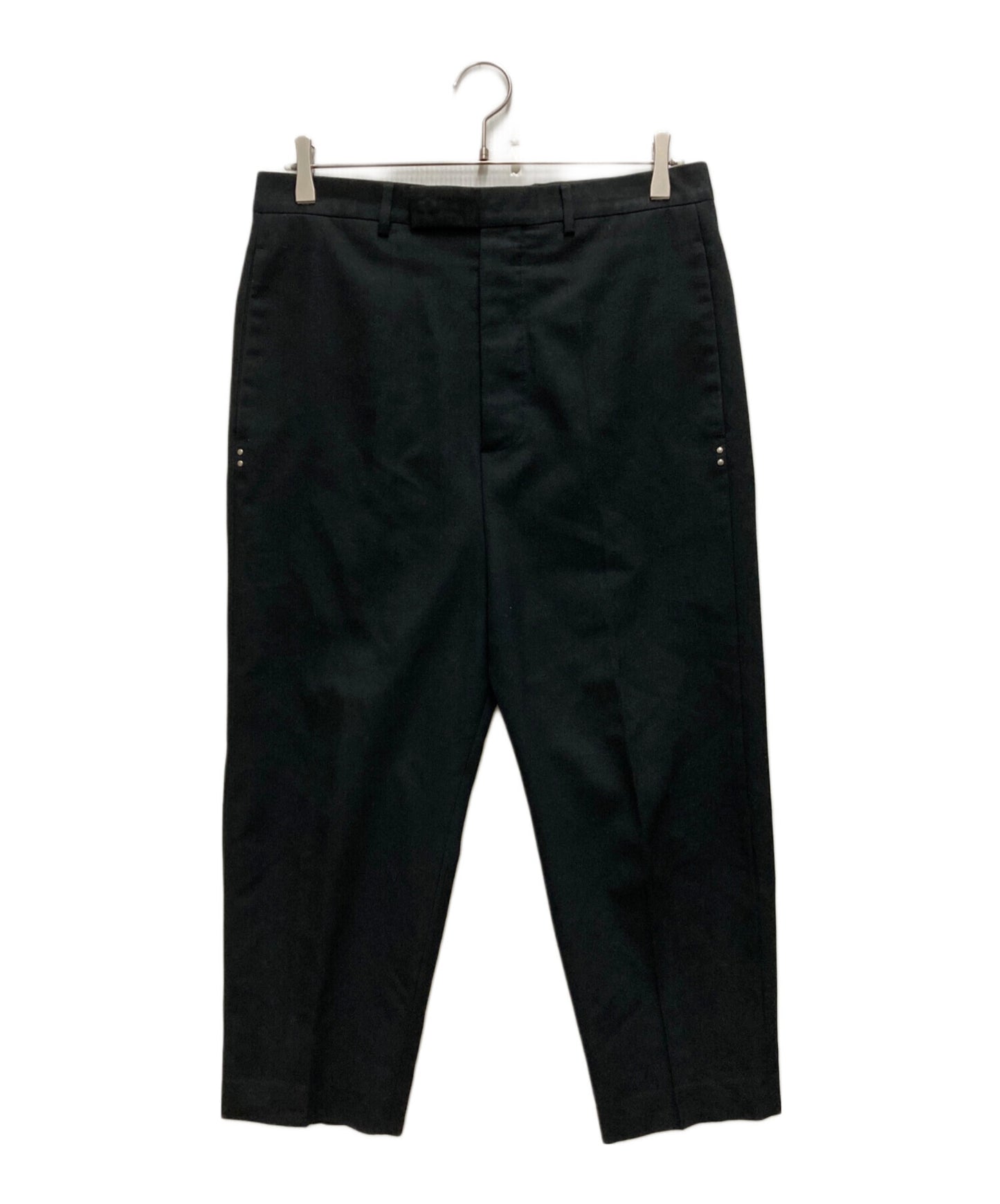 [Pre-owned] RICK OWENS Slim Leg Cropped Pants RU02A5359-CVR