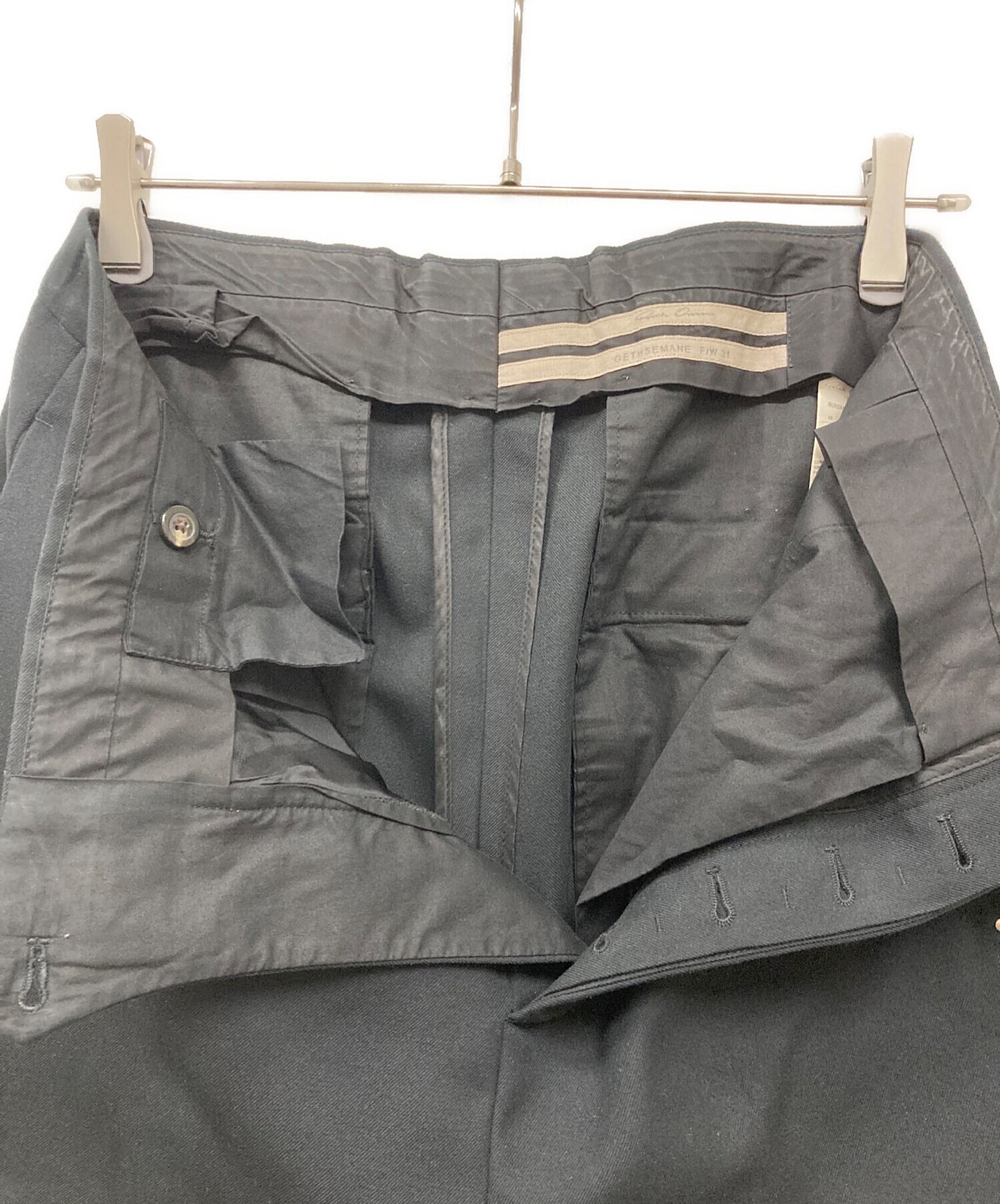 [Pre-owned] RICK OWENS Slim Leg Cropped Pants RU02A5359-CVR