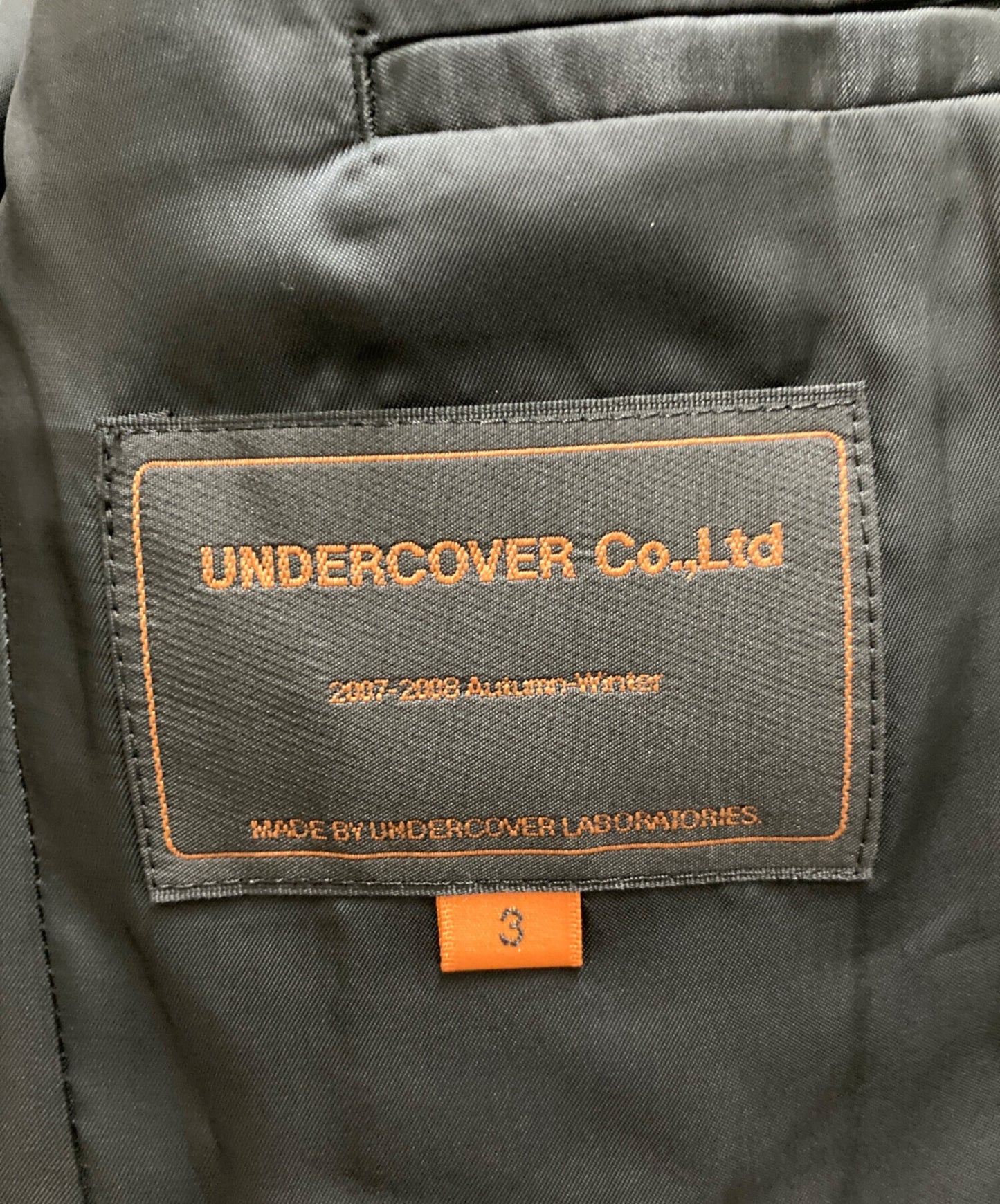 [Pre-owned] UNDERCOVER Wool Peaked Lapel Jacket 7A210-J10