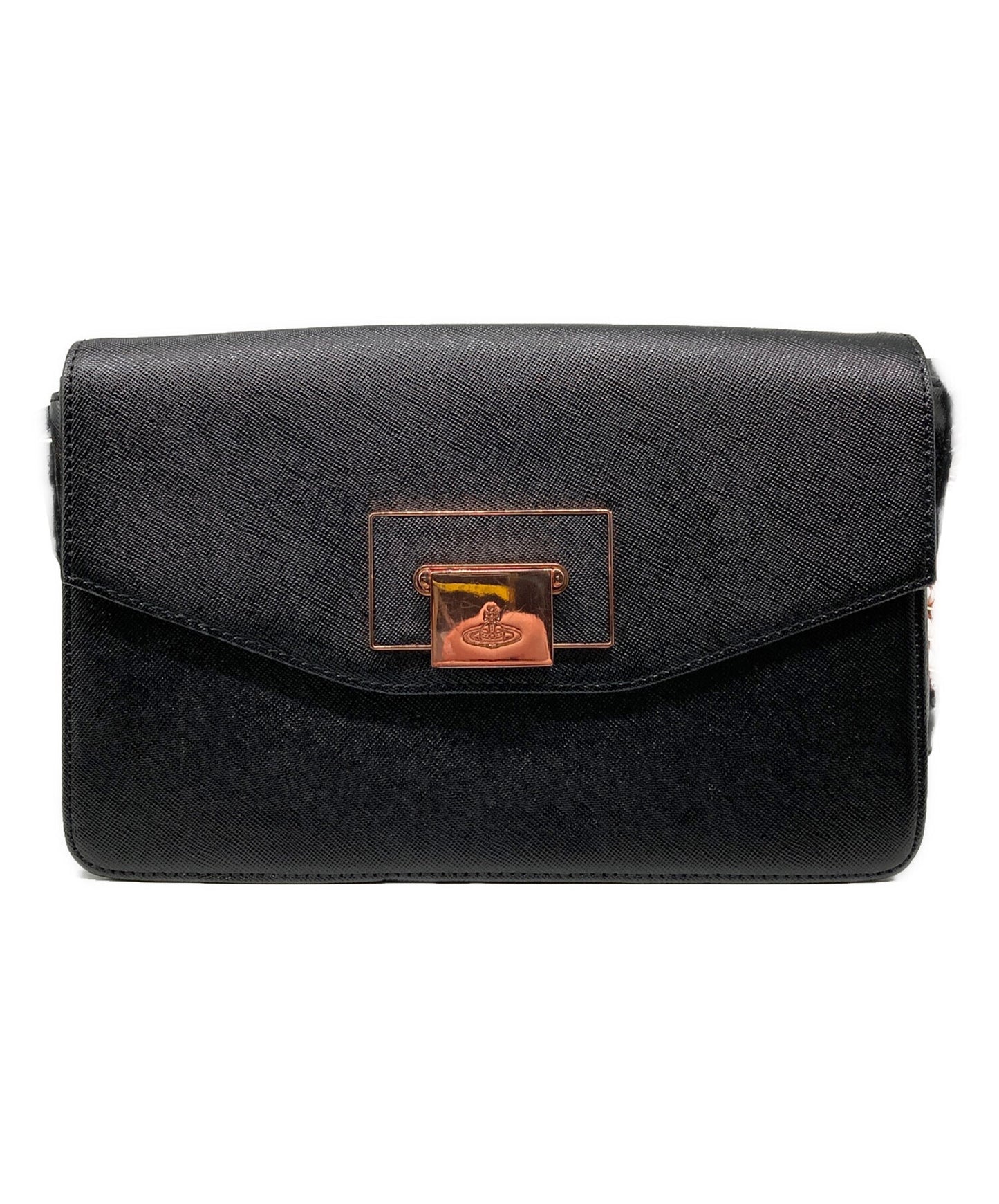 [Pre-owned] Vivienne Westwood Saffiano Chain Shoulder Bag