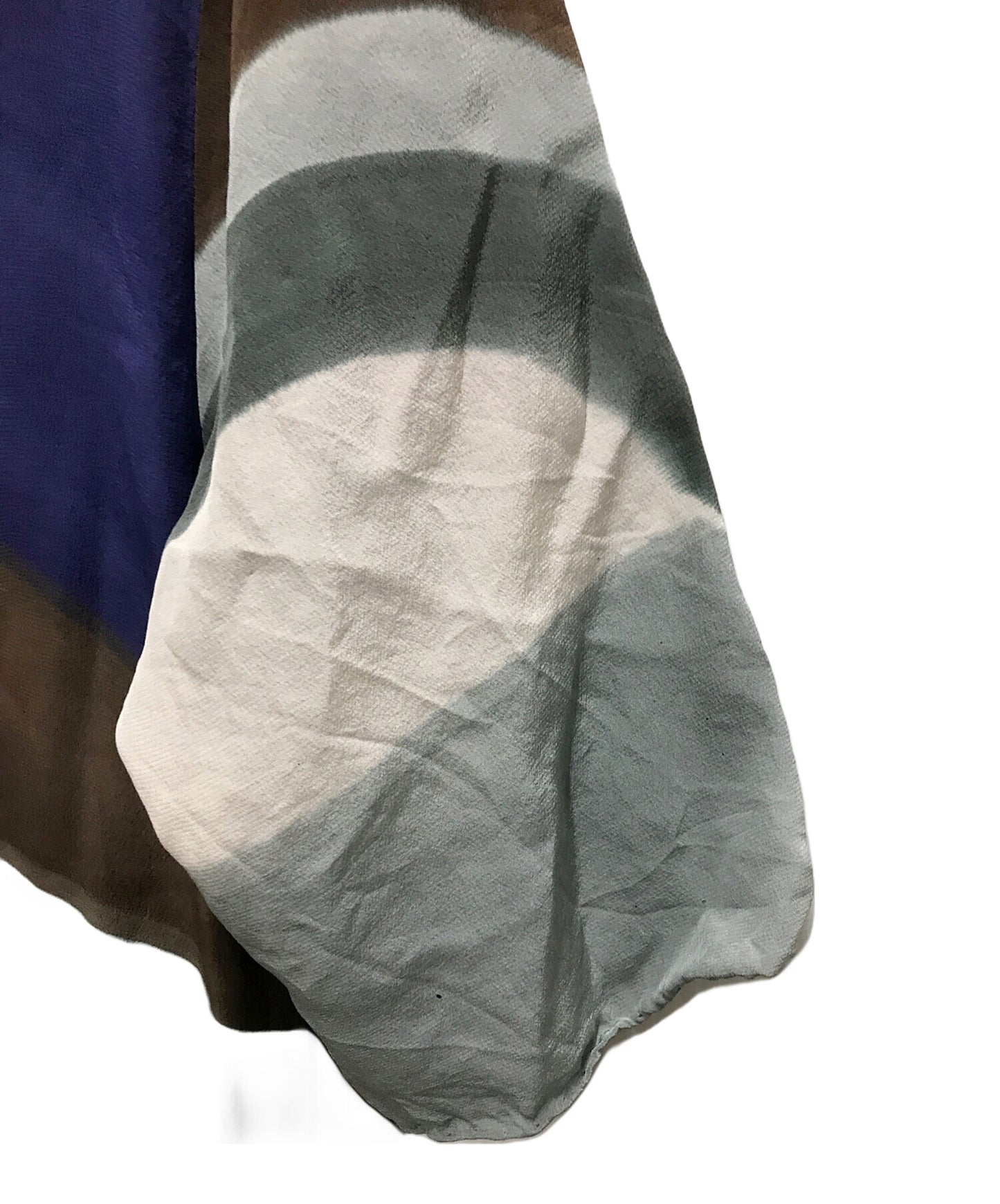 [Pre-owned] ISSEY MIYAKE Silk dress with all-over pattern