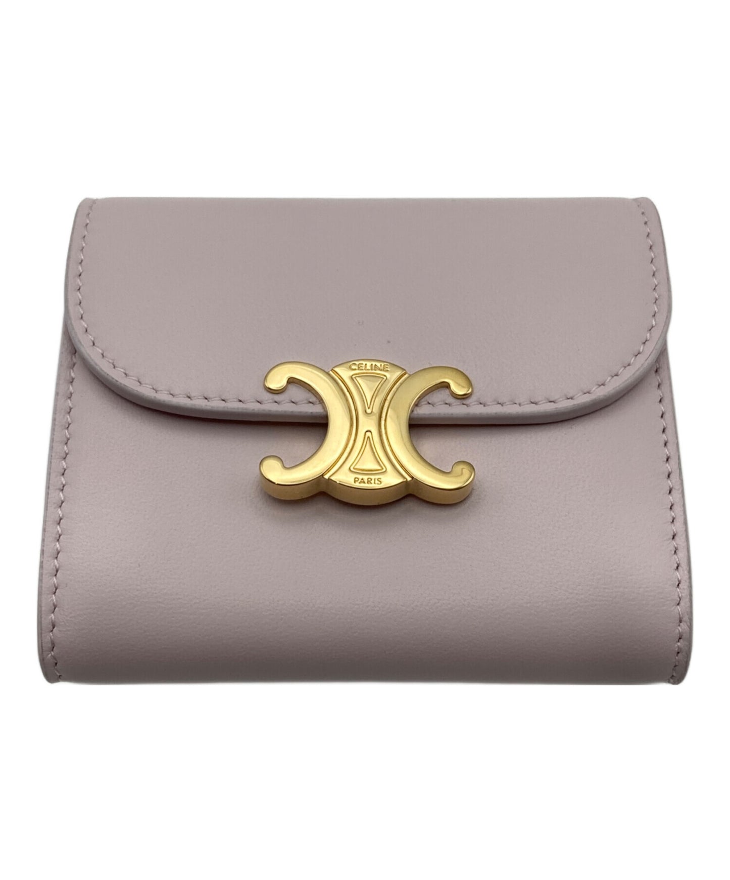[Pre-owned] CELINE Trionf Small Flap Wallet 10D783BZG