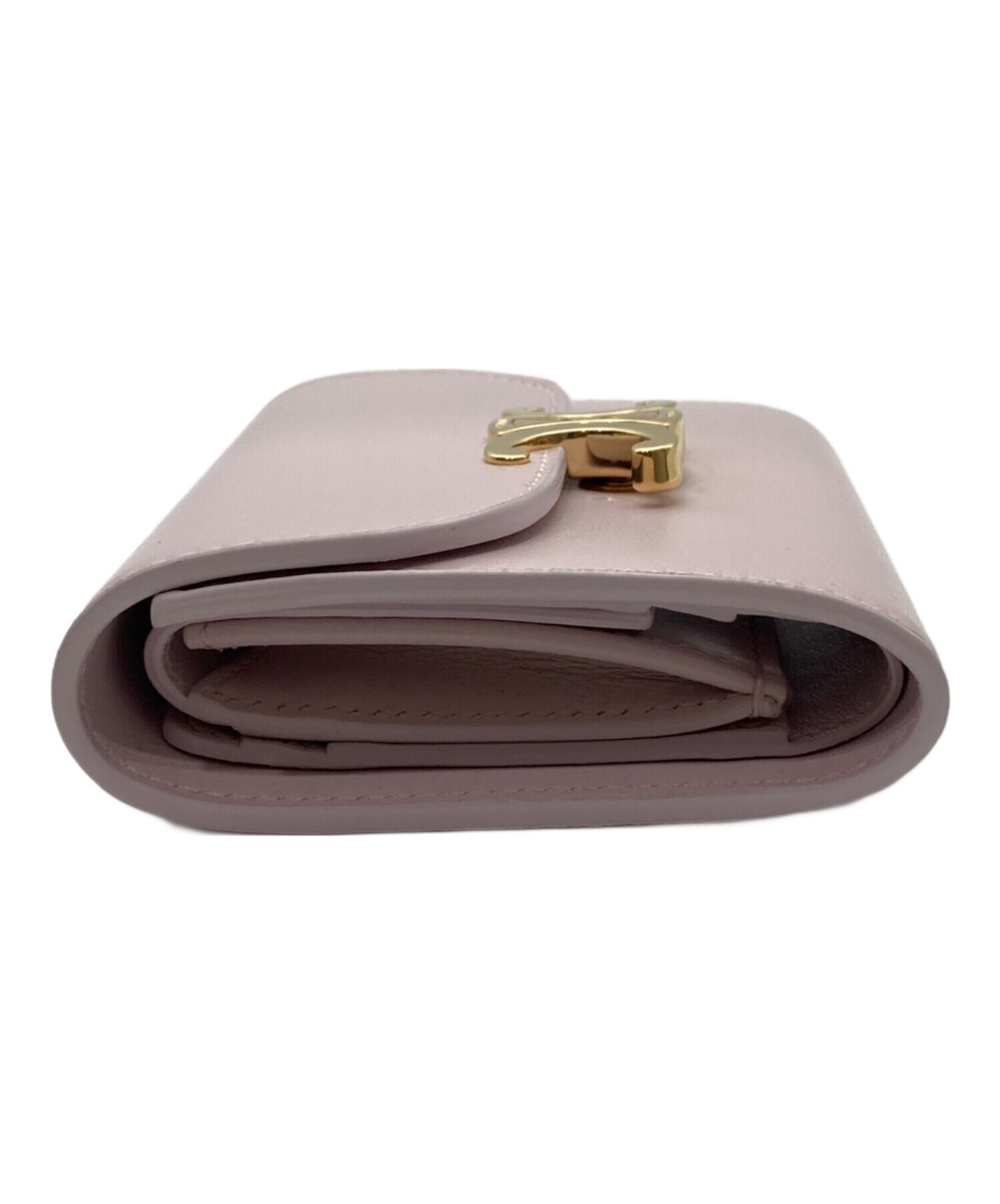 [Pre-owned] CELINE Trionf Small Flap Wallet 10D783BZG
