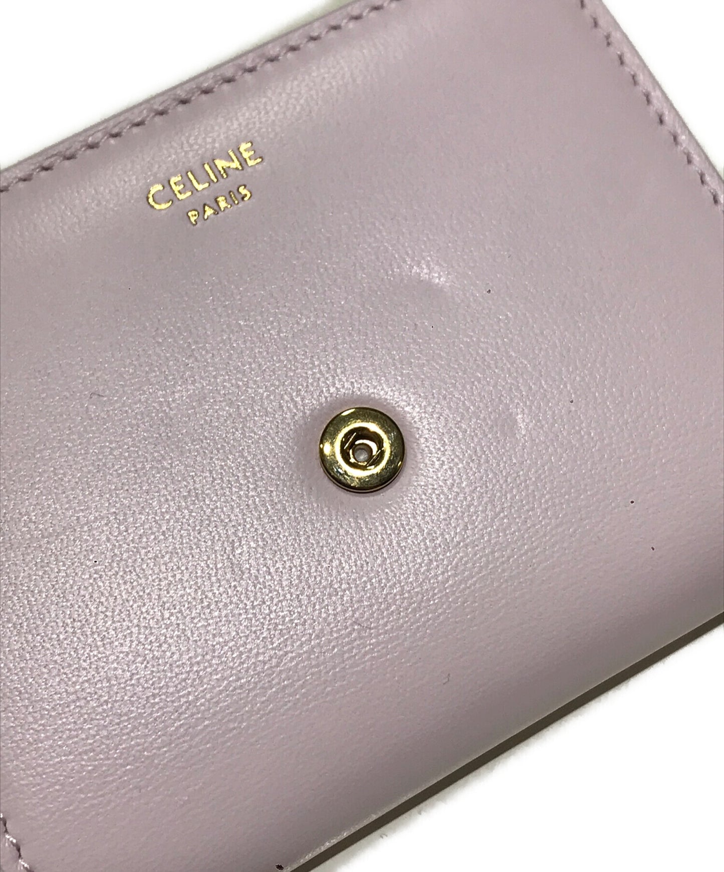 [Pre-owned] CELINE Trionf Small Flap Wallet 10D783BZG