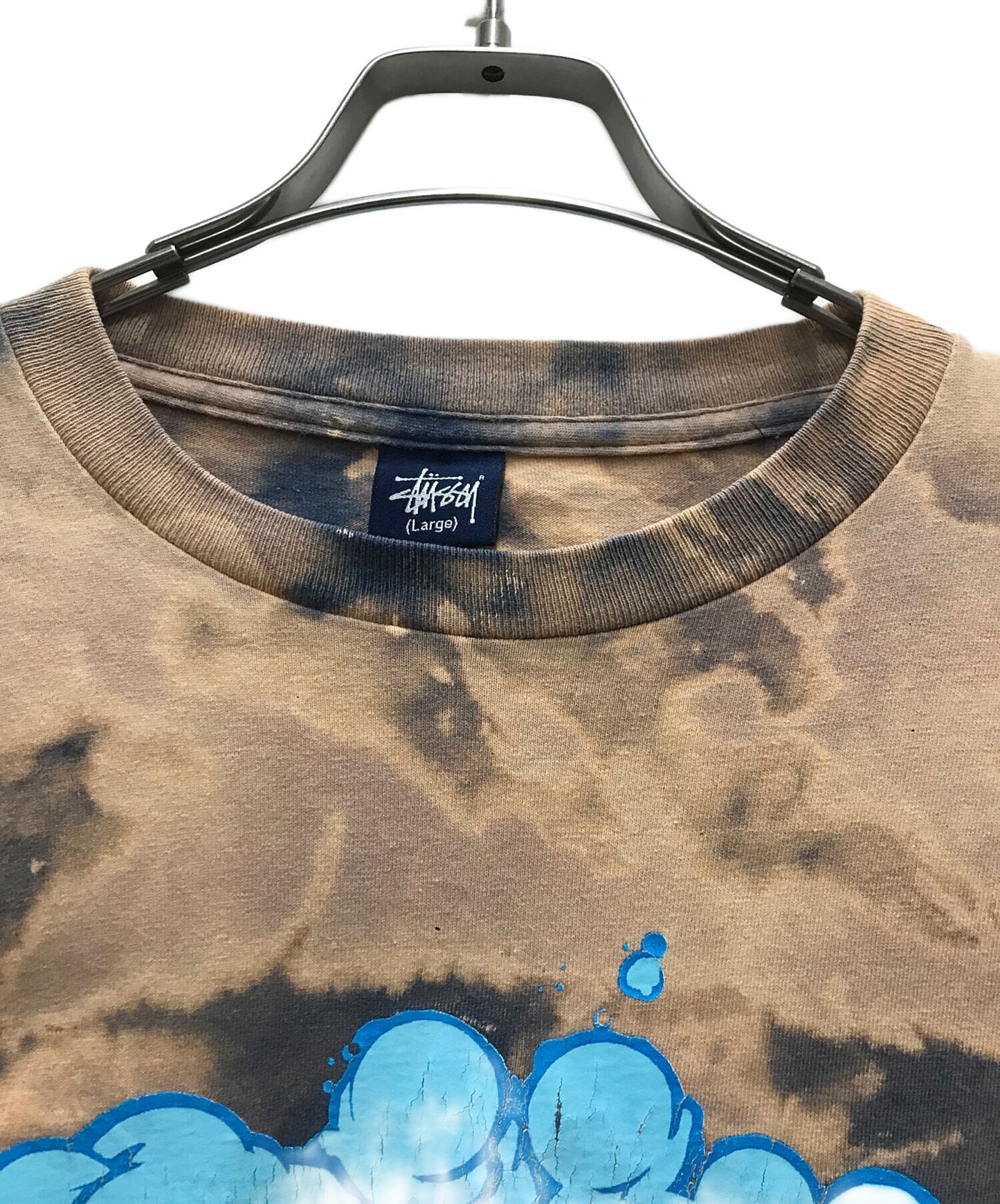[Pre-owned] stussy '90s Bubble Logo T-Shirt