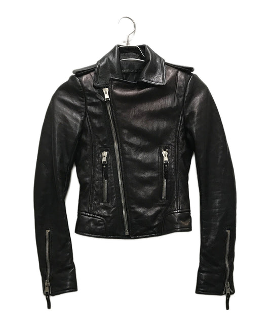 [Pre-owned] BALENCIAGA Leather Double Rider Jacket 256302