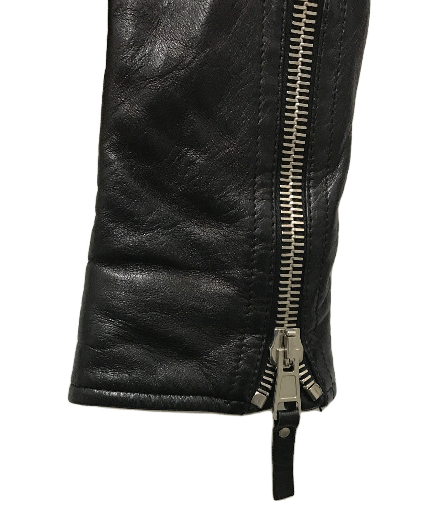 [Pre-owned] BALENCIAGA Leather Double Rider Jacket 256302