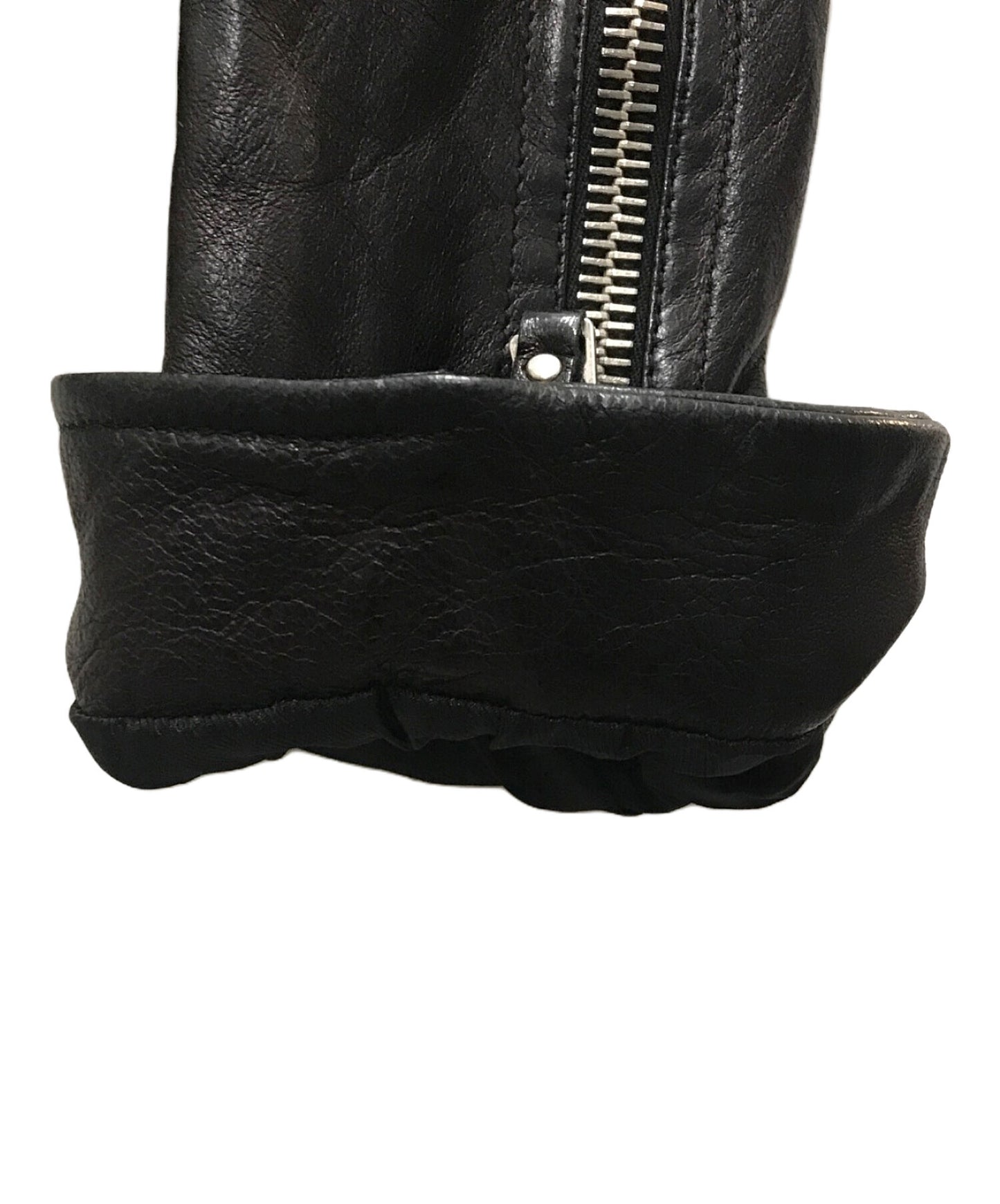 [Pre-owned] BALENCIAGA Leather Double Rider Jacket 256302