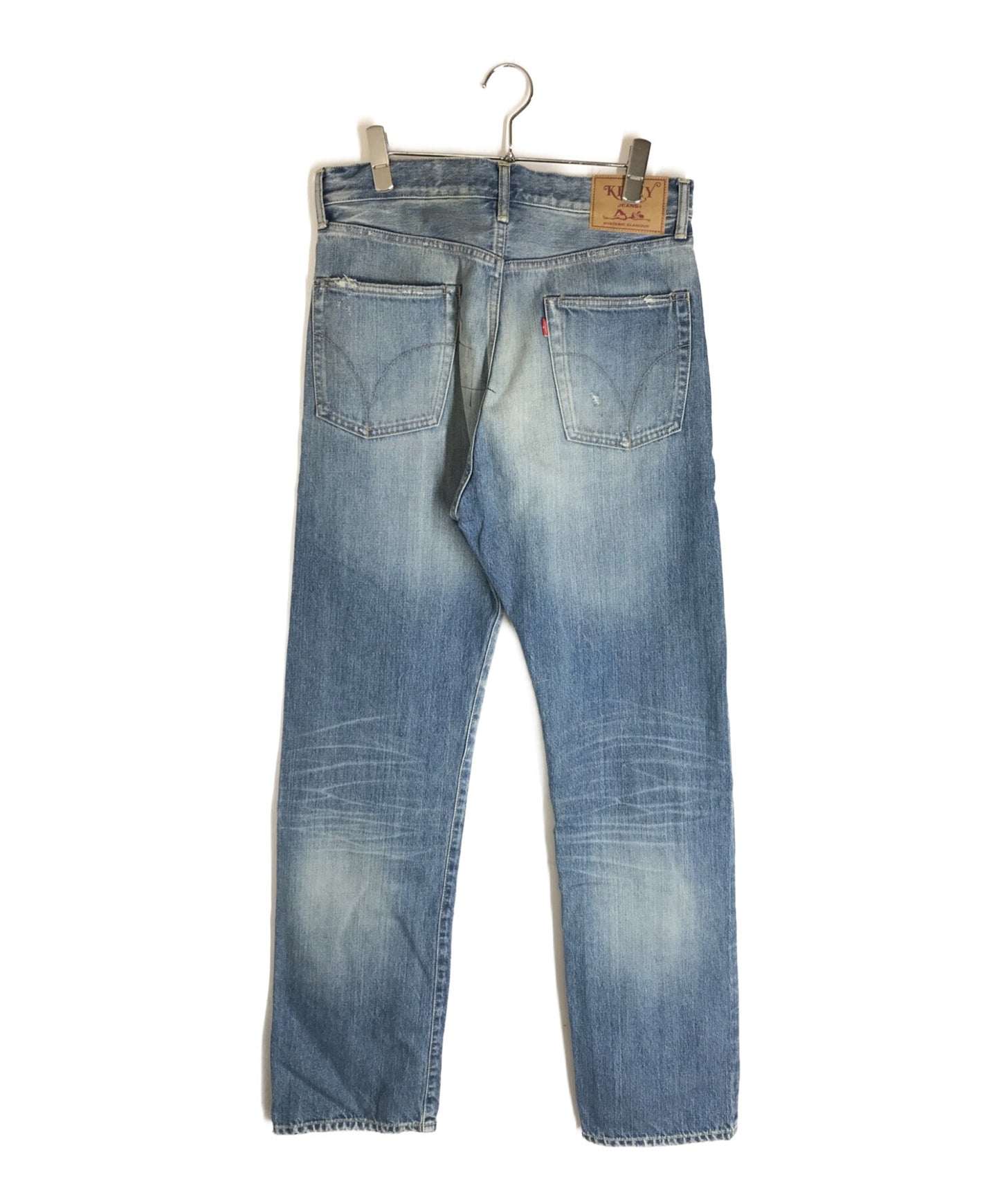 [Pre-owned] Hysteric Glamour Hard Remake Process Damaged Straight Denim Pants 02221AP06