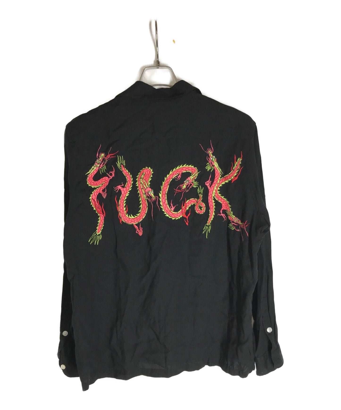 [Pre-owned] WACKO MARIA Back Embroidery Open Collar Shirt 19ss-wms-oc22