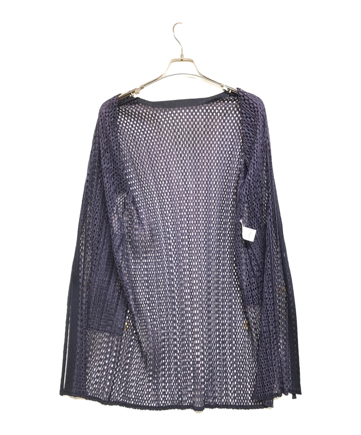 [Pre-owned] PLEATS PLEASE Pleated mesh long cardigan PP93-JA582 PP93-EN582