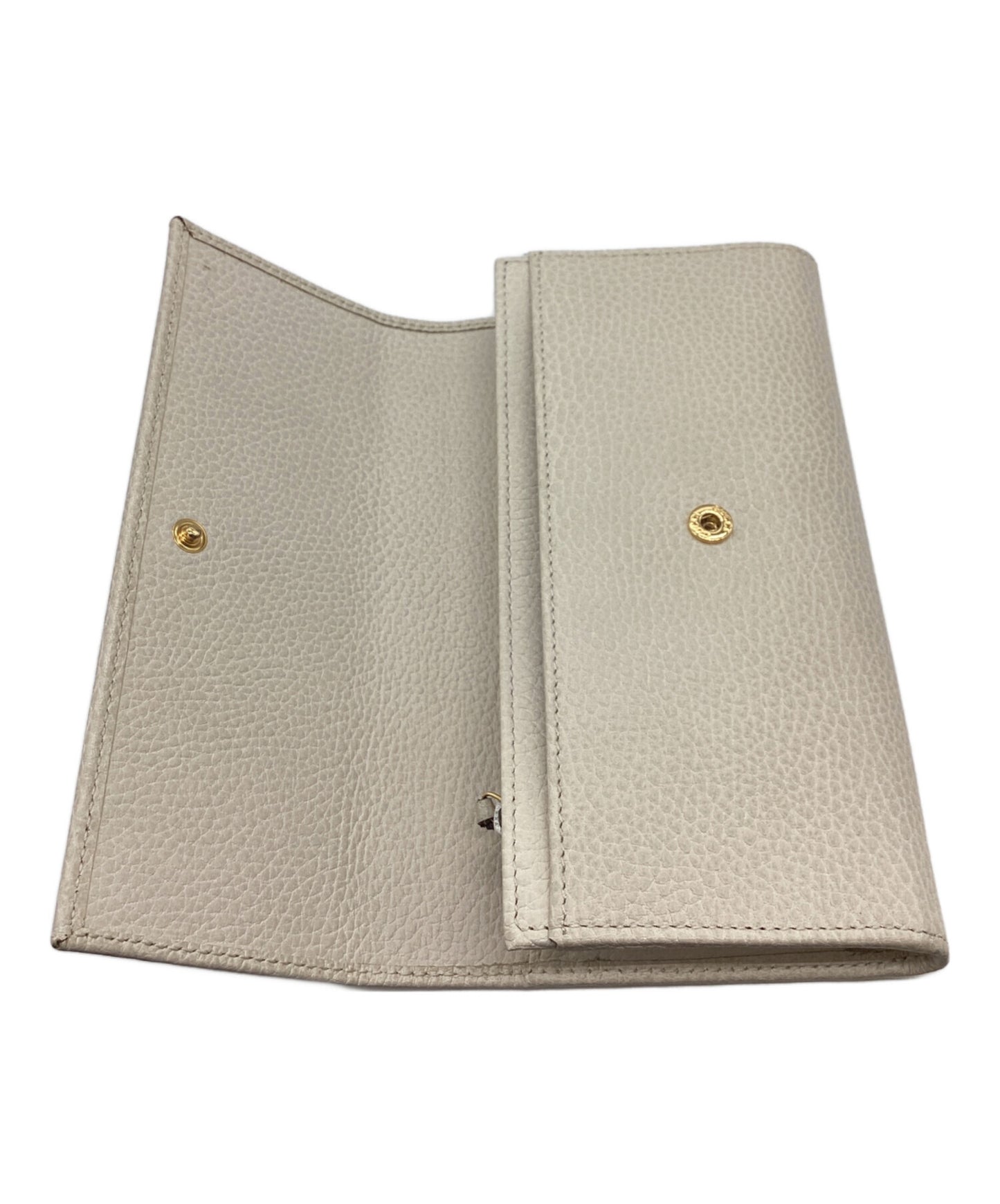 [Pre-owned] GUCCI 456116 Double G leather continental wallet, long 456116