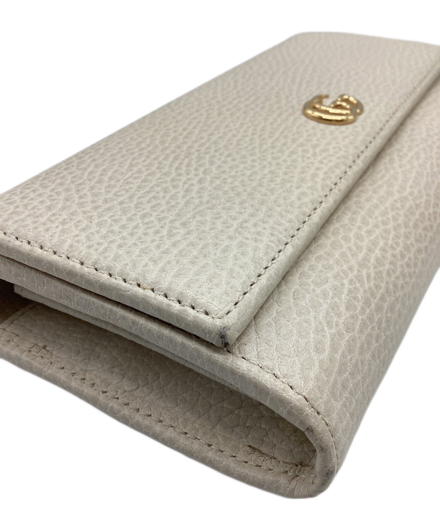 [Pre-owned] GUCCI 456116 Double G leather continental wallet, long 456116