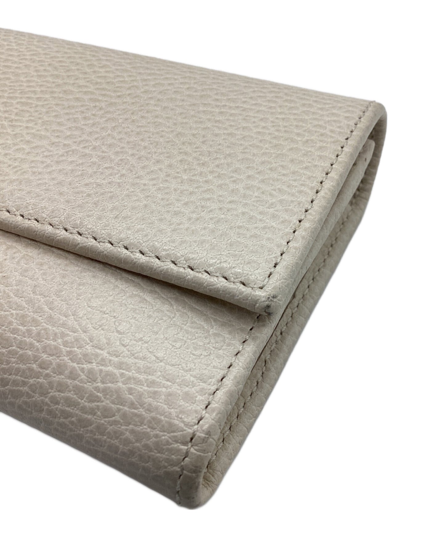 [Pre-owned] GUCCI 456116 Double G leather continental wallet, long 456116