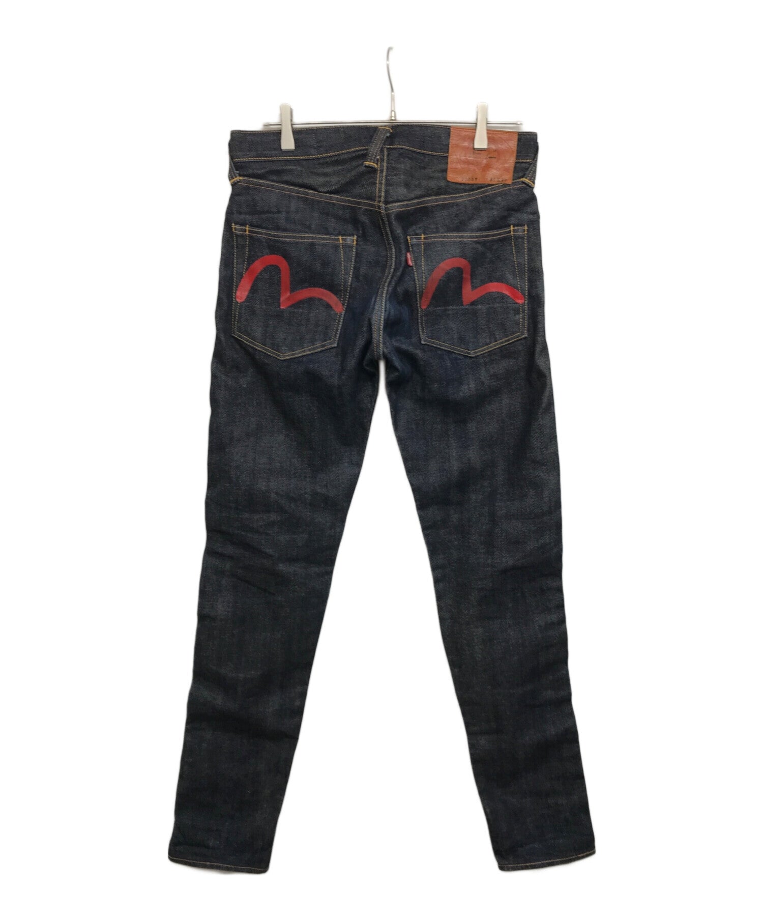 Pre-owned] EVISU Lot 2000T Cellbitch seagull painted denim pants
