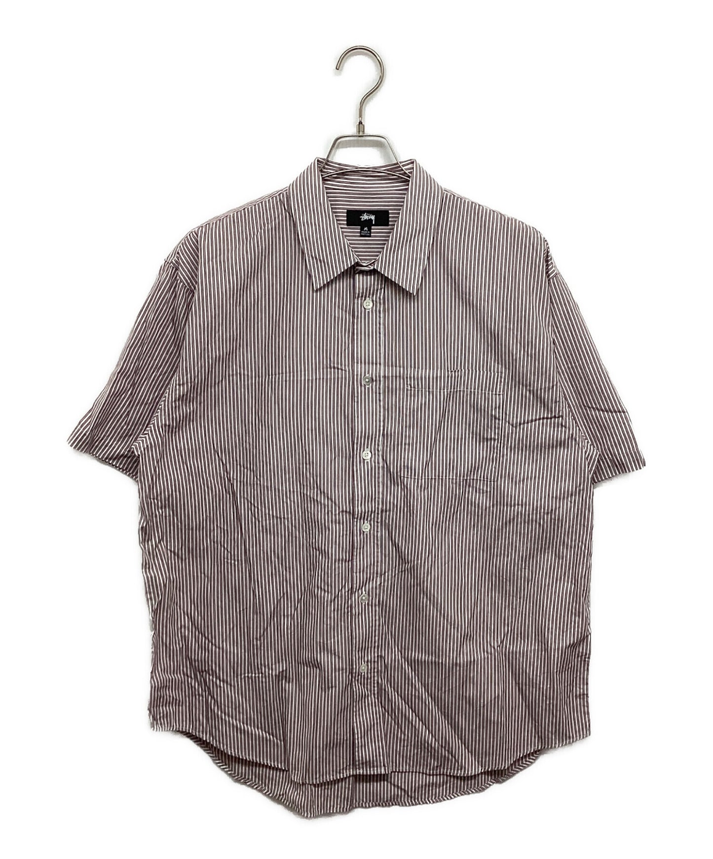 [Pre-owned] stussy BOXY SS SHIRT 8 BALL STRIPE 1110329 1110329