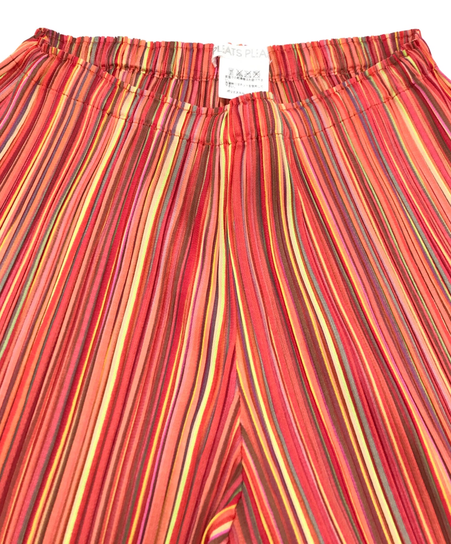 [Pre-owned] PLEATS PLEASE Multi-stripe pleated pants PP11-JF552 PP11-JF552