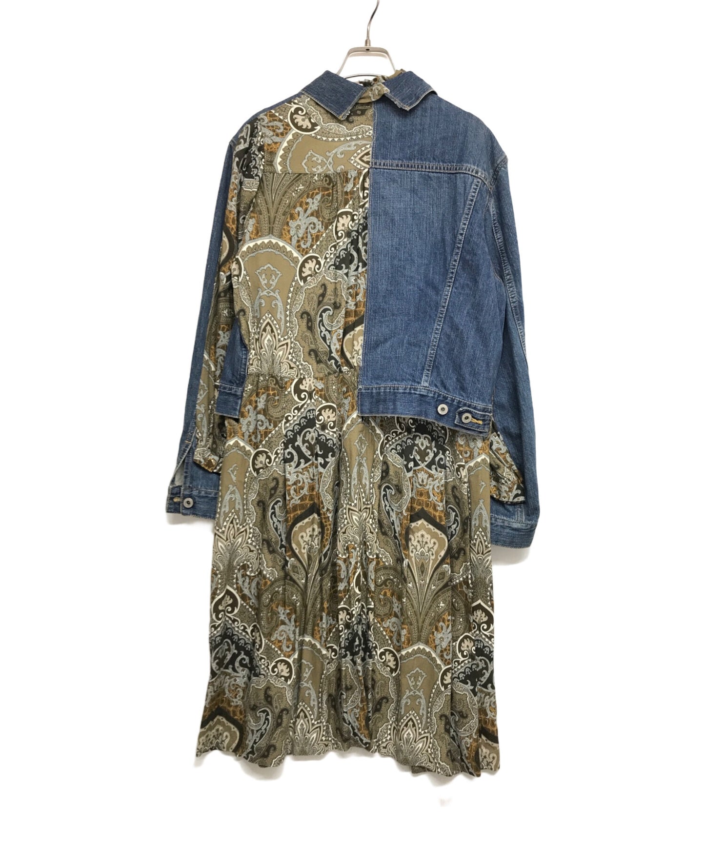 [Pre-owned] JUNYA WATANABE COMME des GARCONS Paisley Dress Docking Denim Jacket AD2019 JD-J001 JD-J001