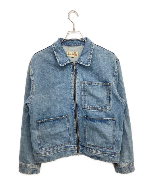 [Pre-owned] stussy Denim Zip Work Jacket 115682 115682