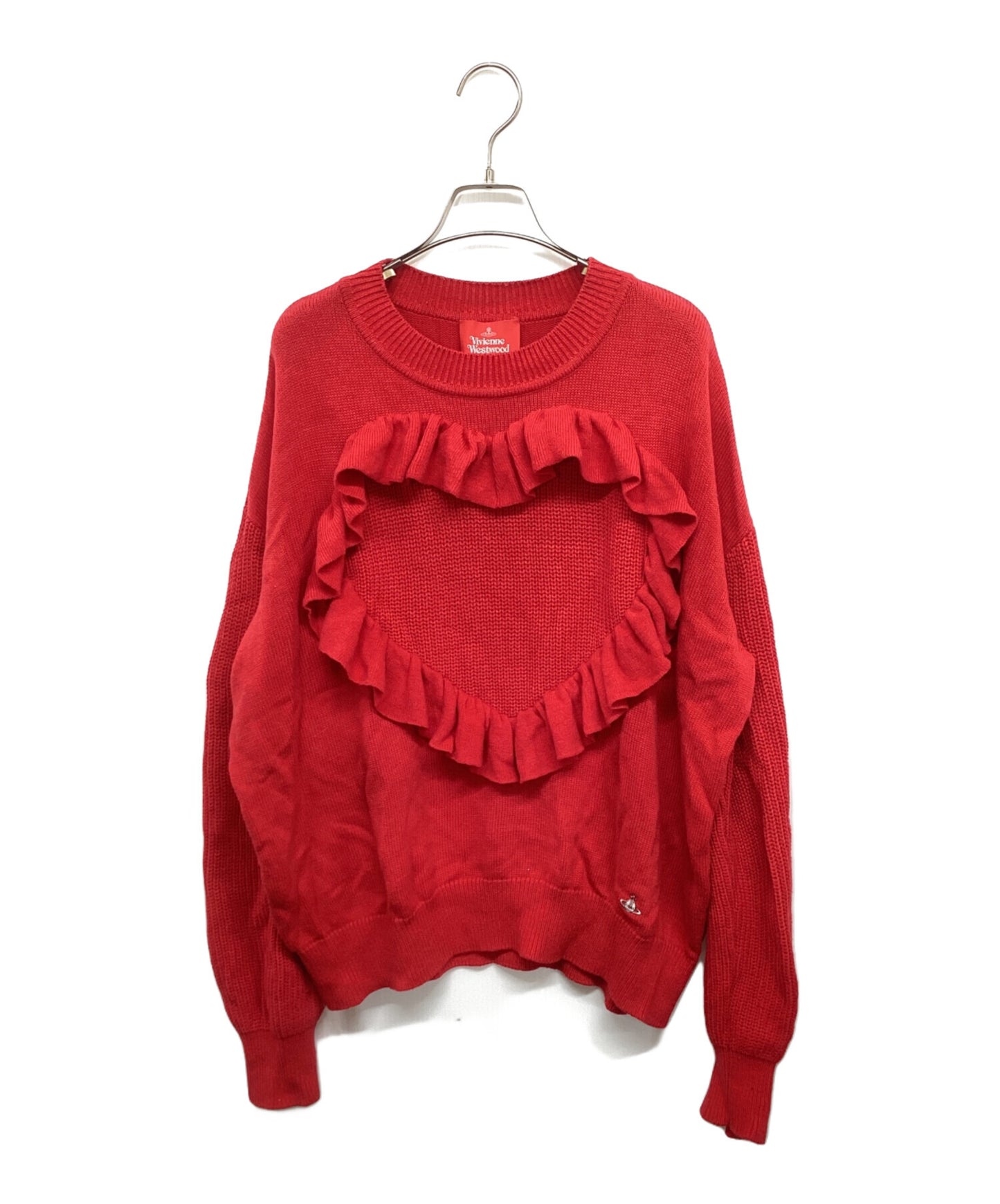 [Pre-owned] Vivienne Westwood RED LABEL Heart Frill Knit Top